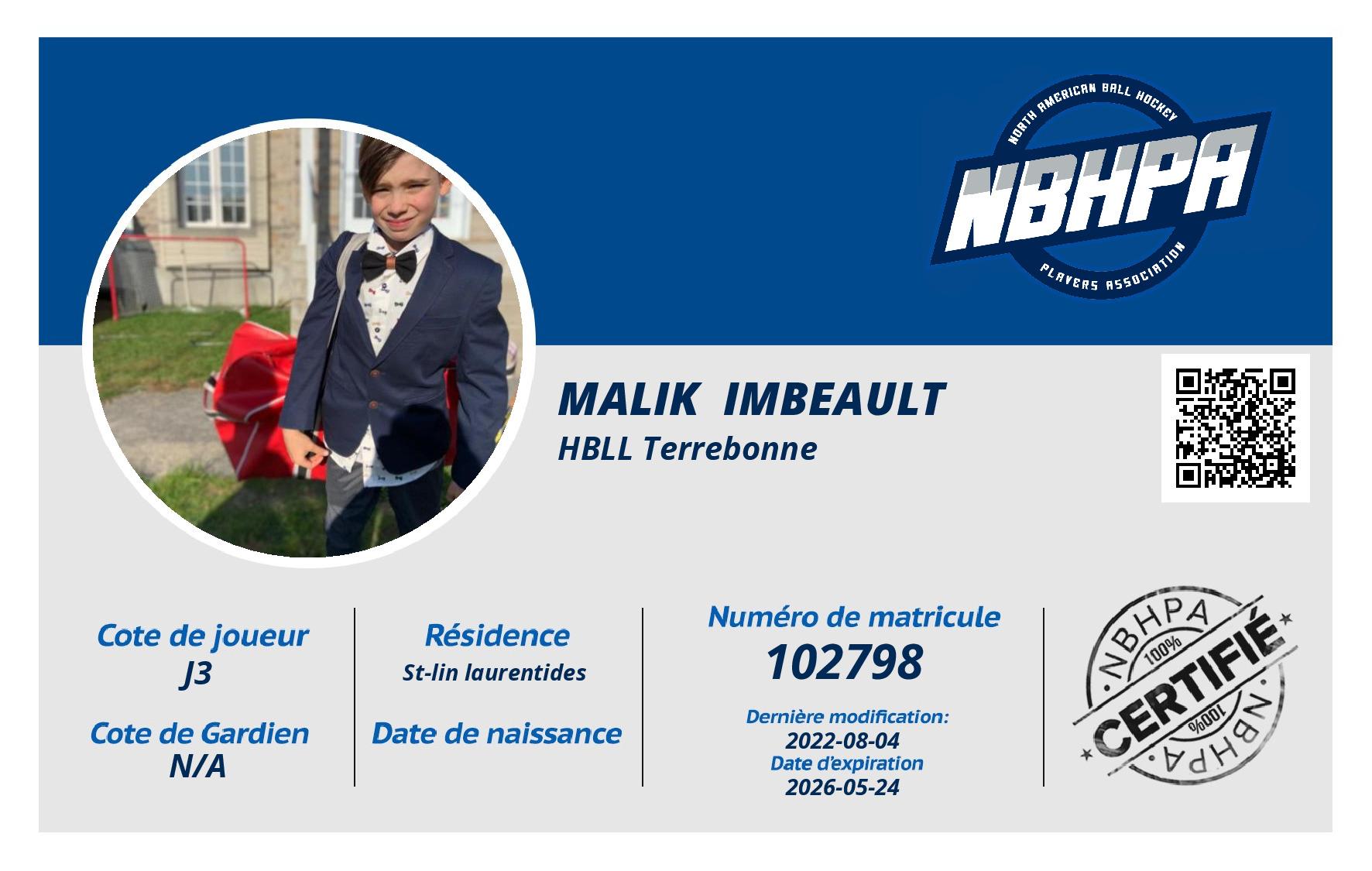 Malik  Imbeault