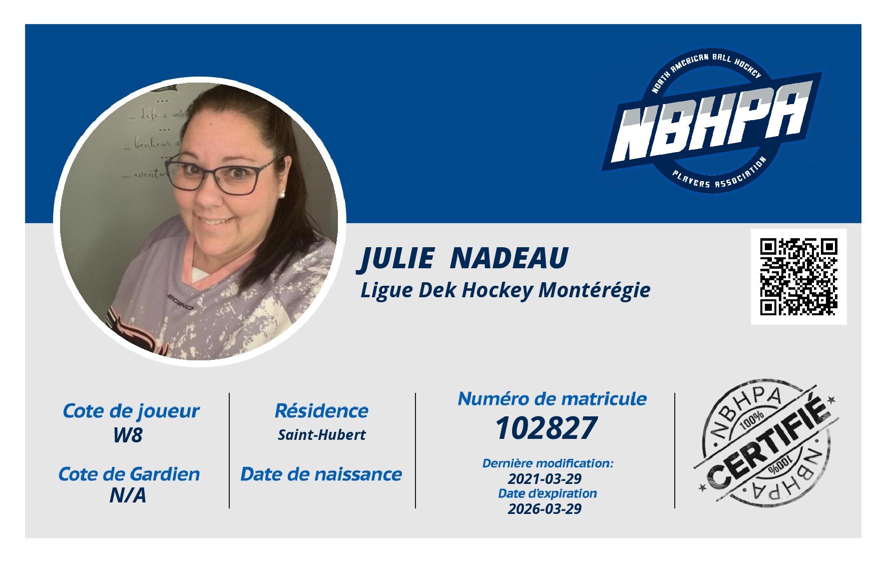Julie  Nadeau
