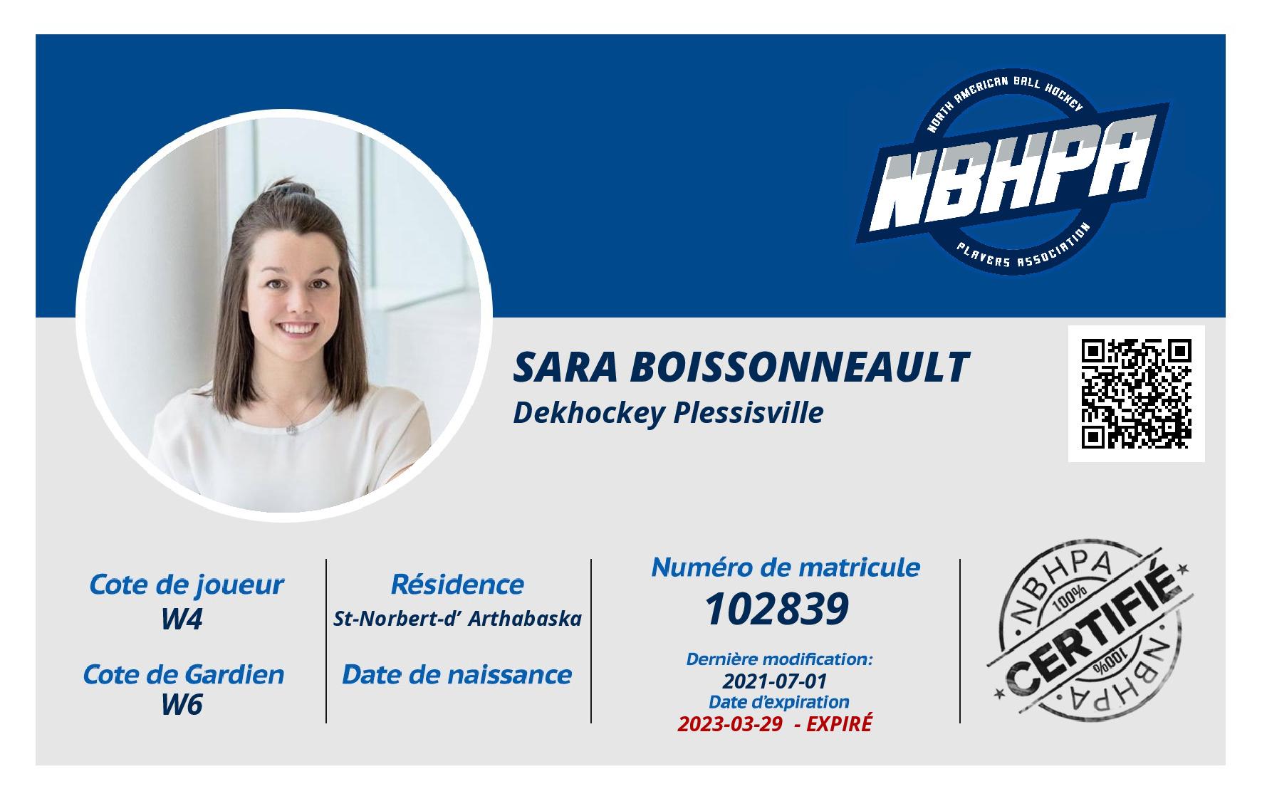 Sara Boissonneault 