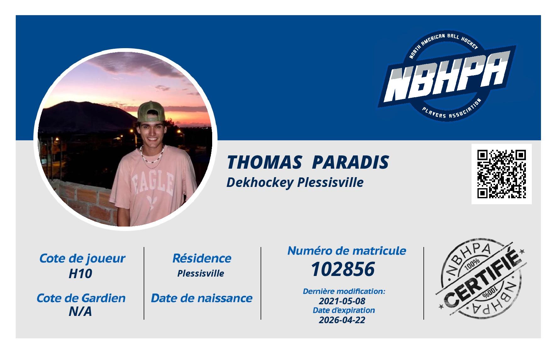 Thomas  Paradis