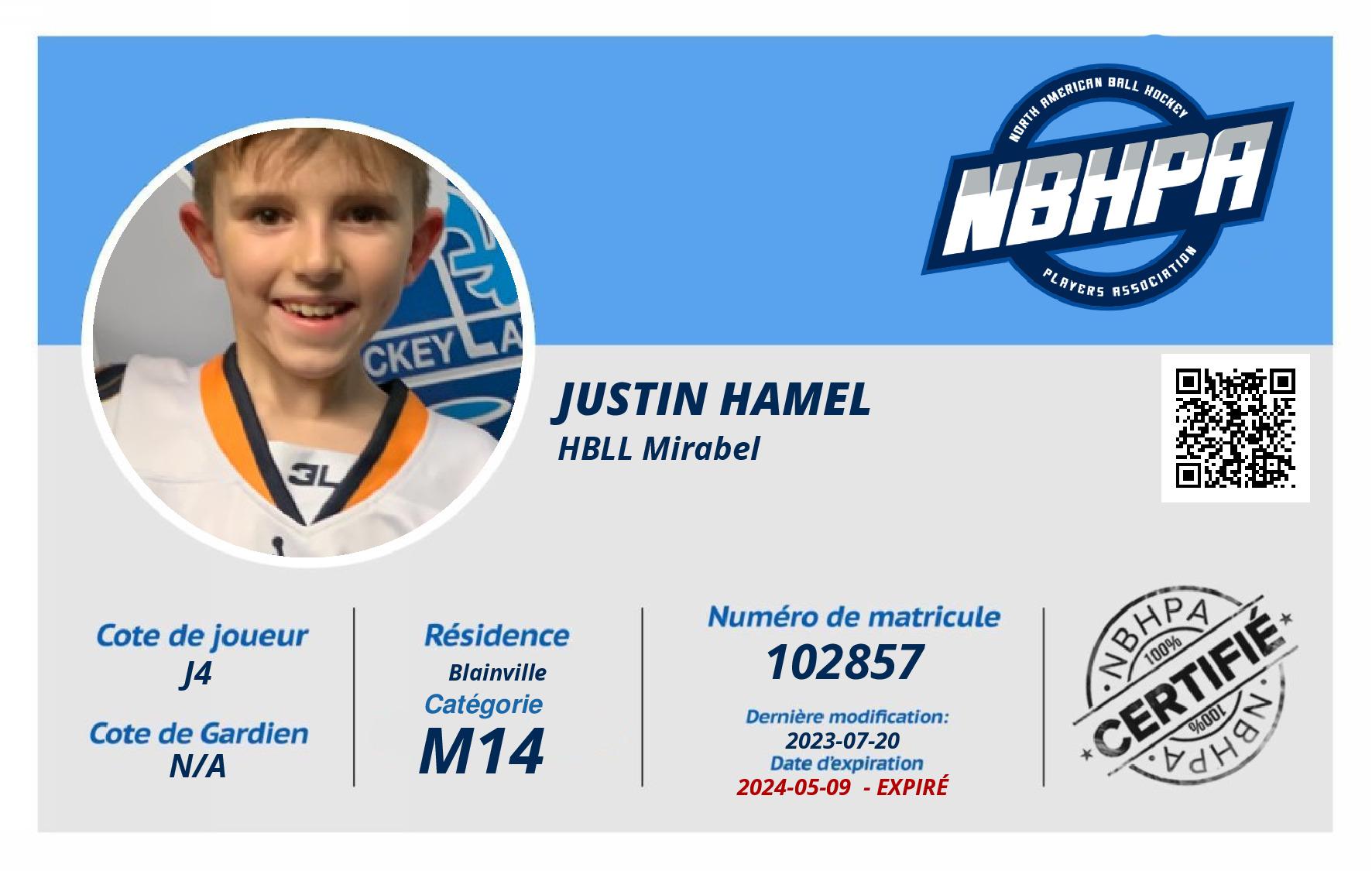 Justin Hamel