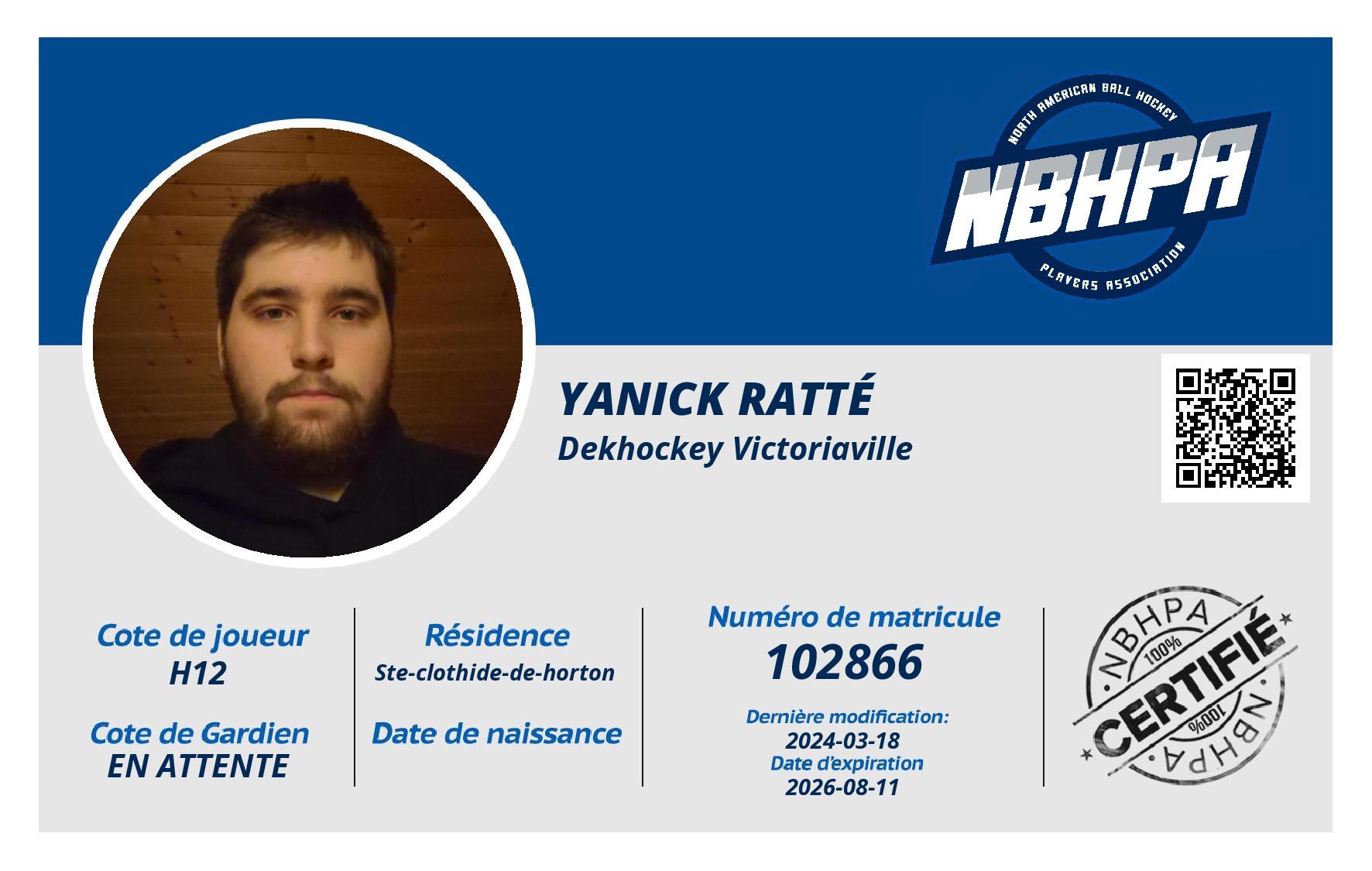 Yanick Ratté