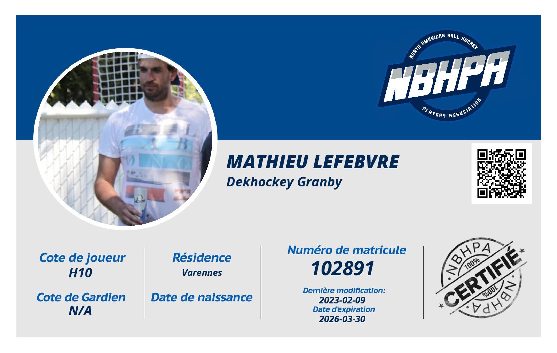 Mathieu Lefebvre