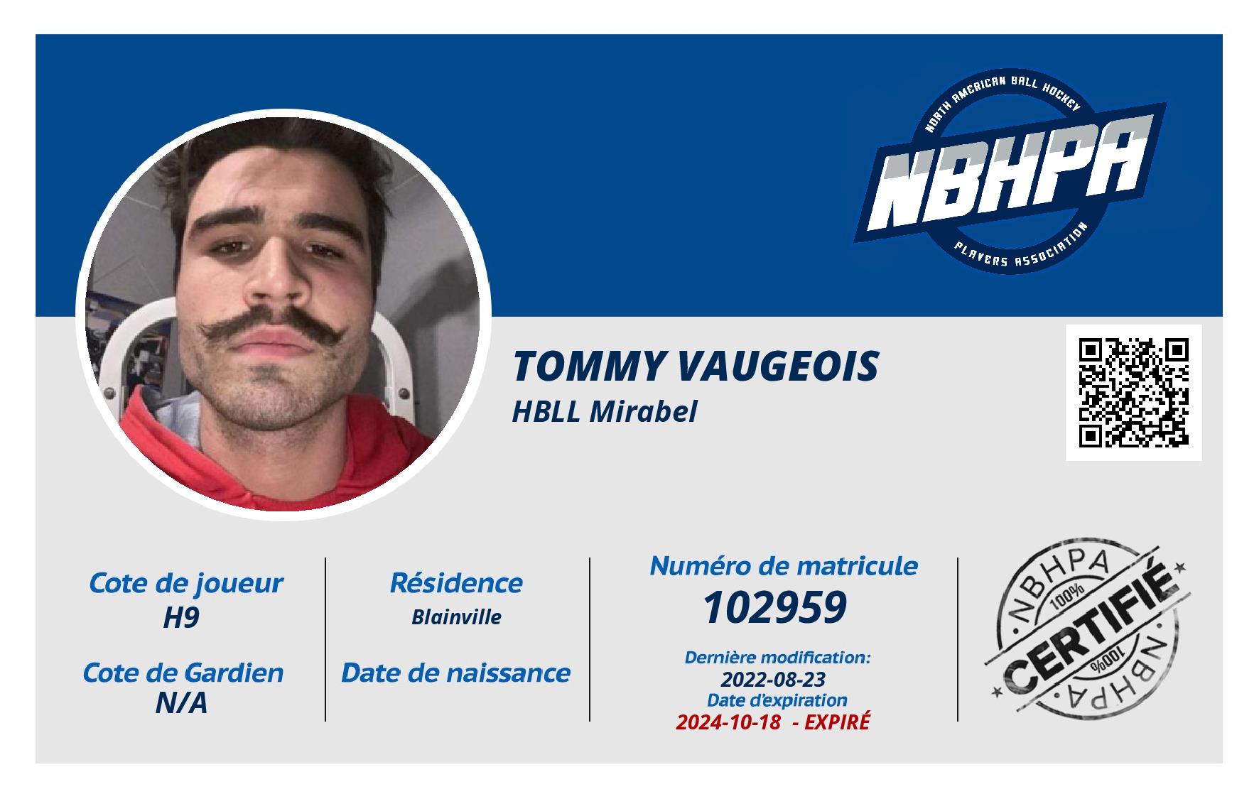 Tommy Vaugeois