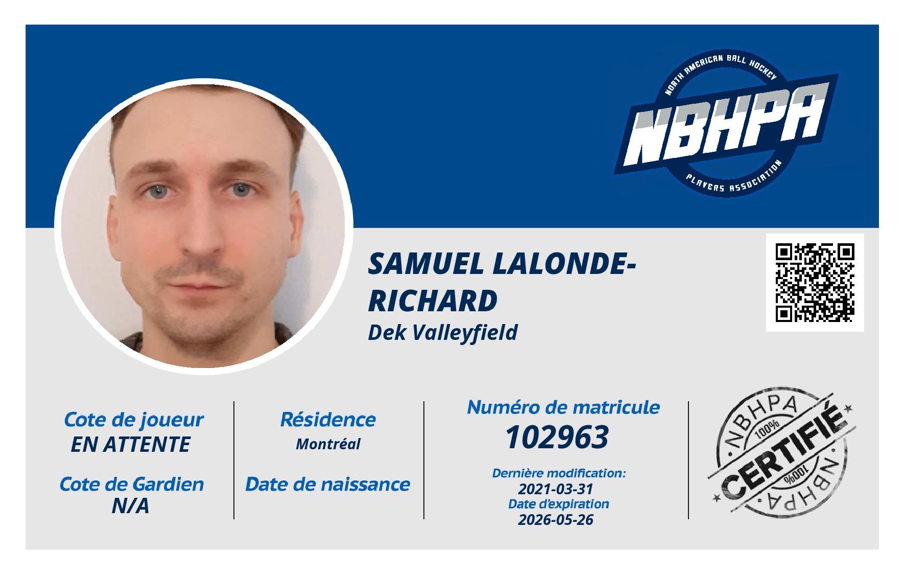 Samuel Lalonde-Richard
