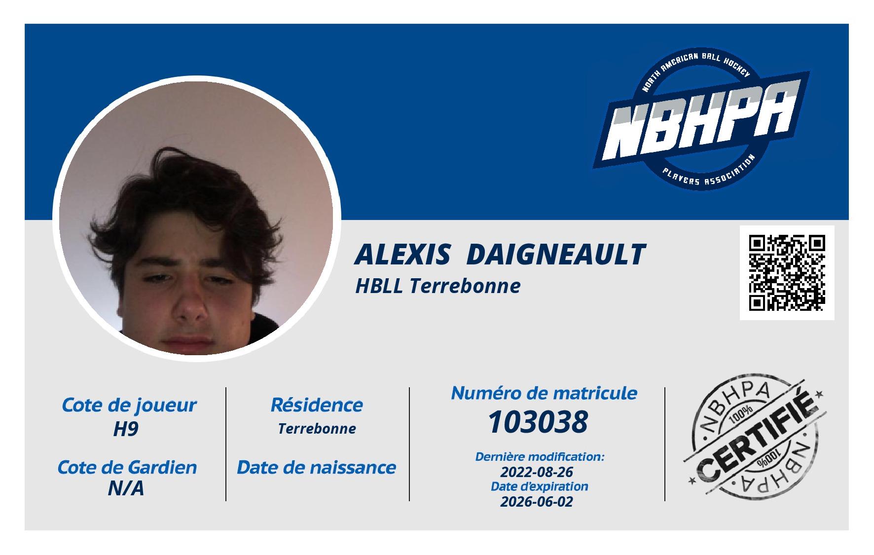 Alexis  Daigneault