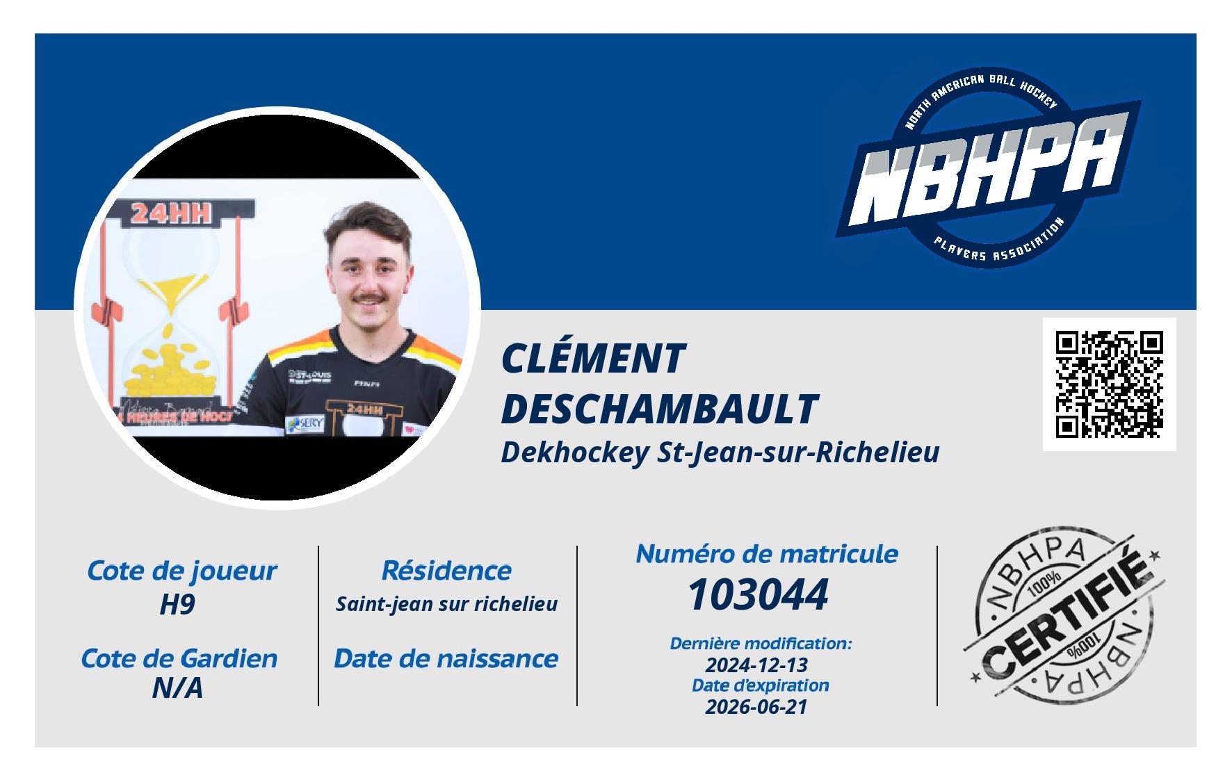Clément  Deschambault 