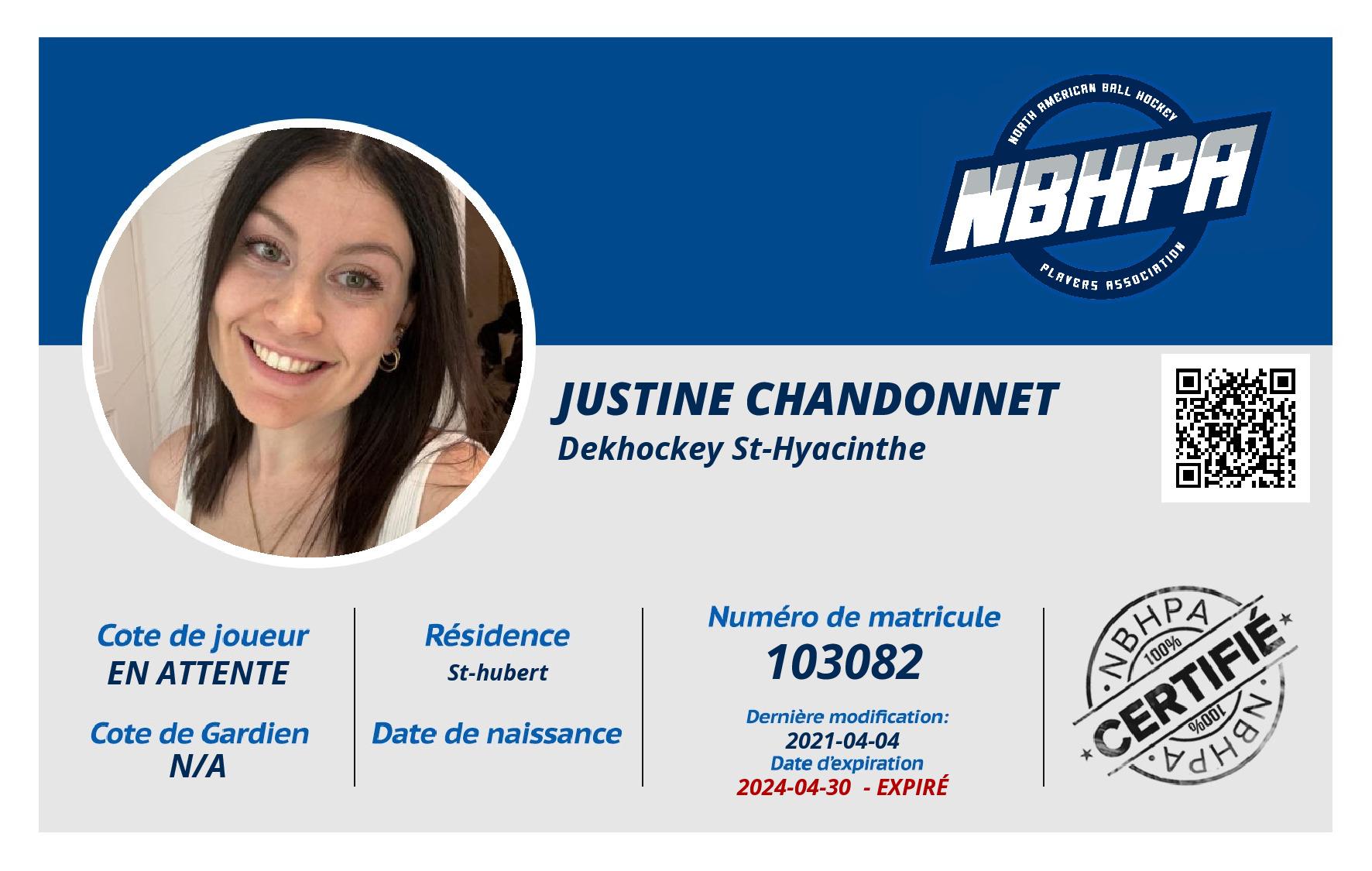 Justine Chandonnet