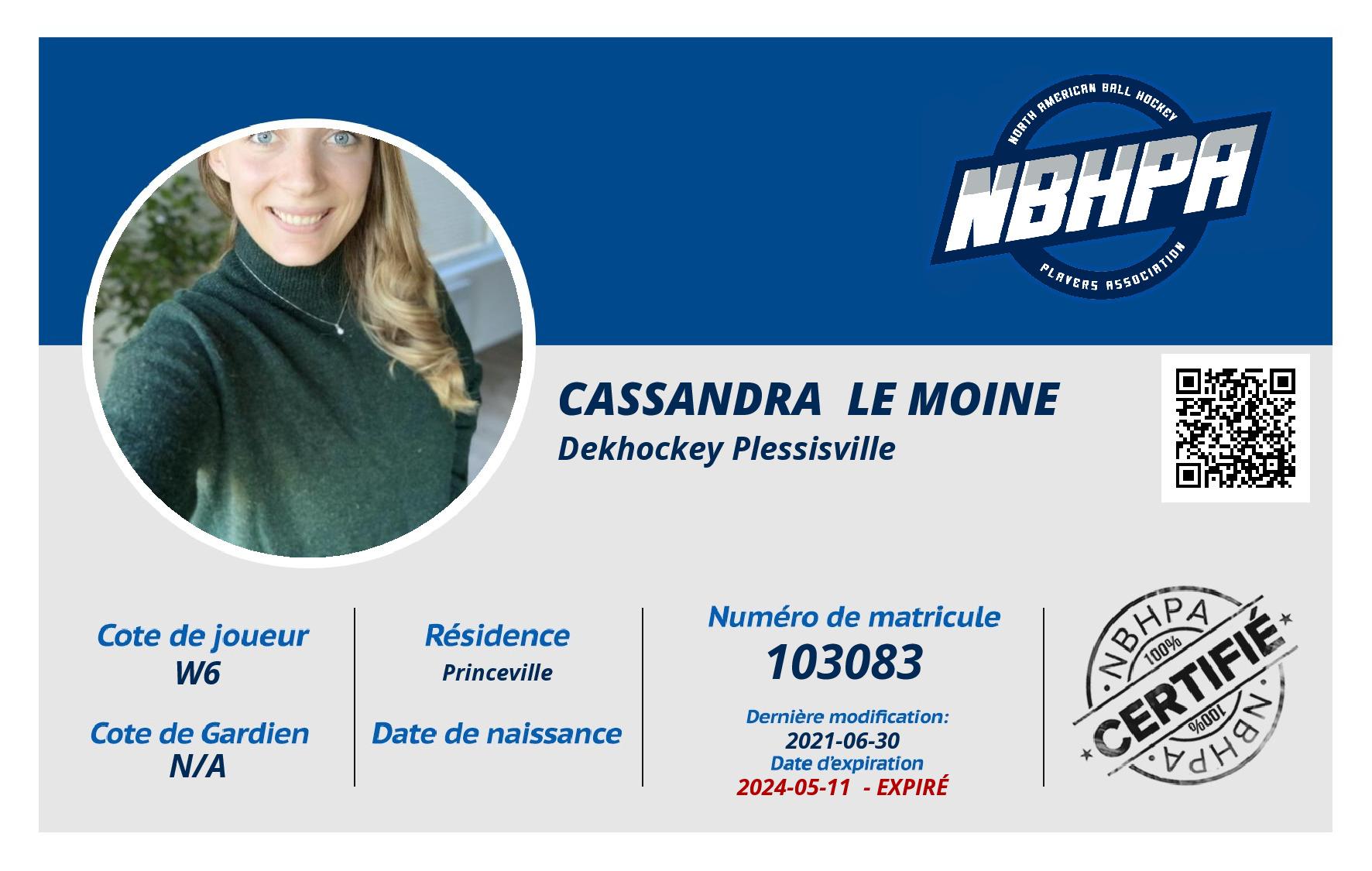 Cassandra  Le Moine