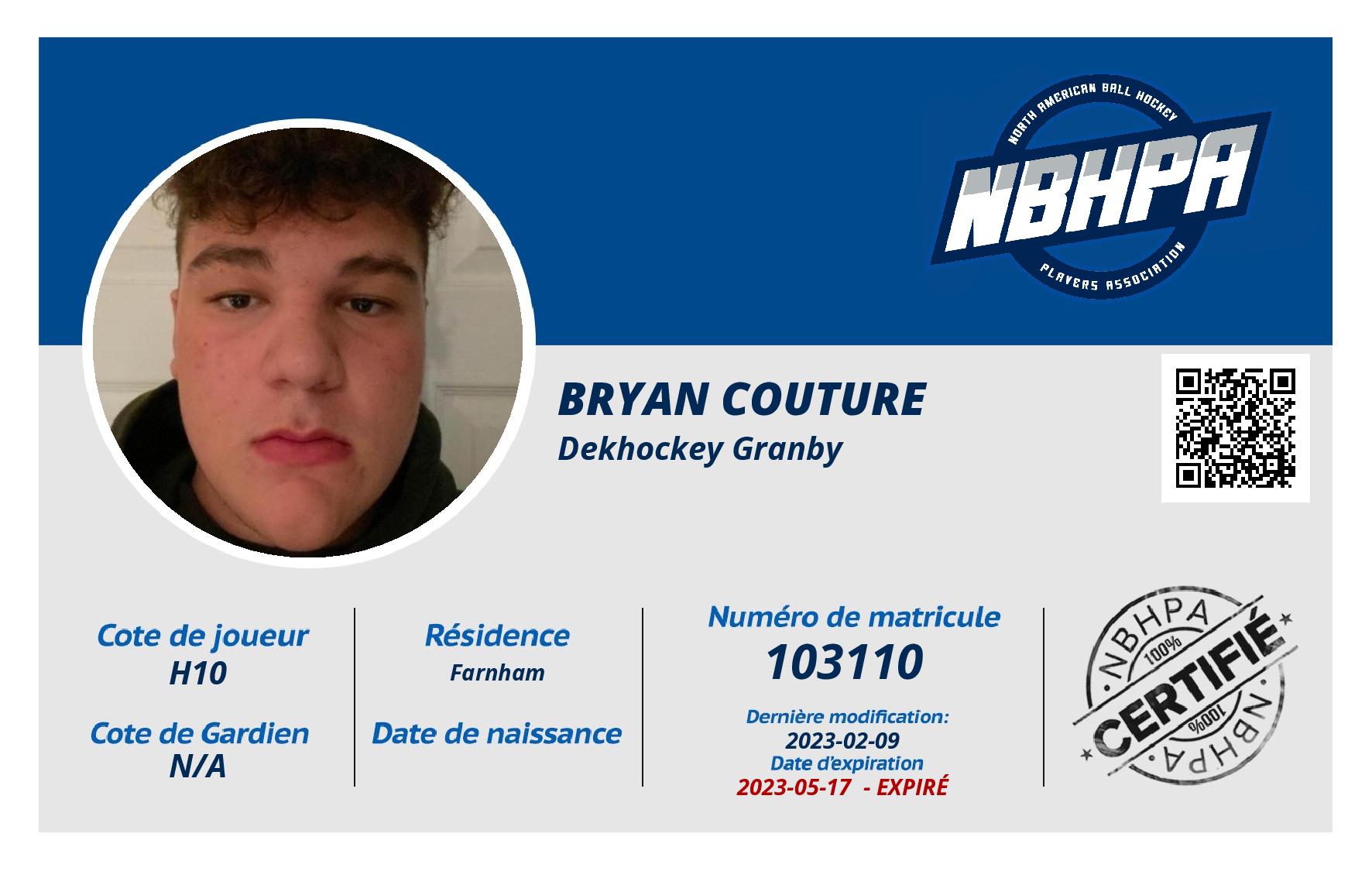 Bryan Couture