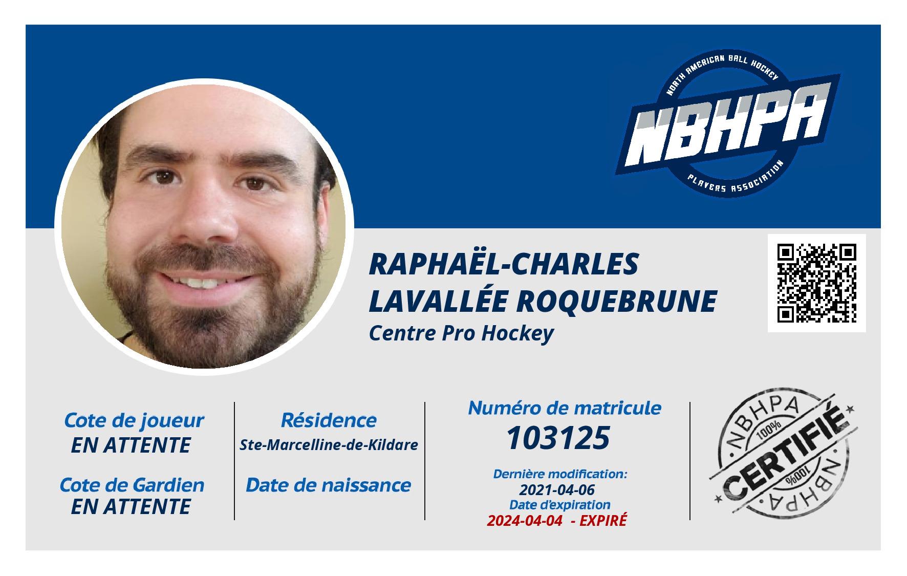 Raphaël-Charles Lavallée Roquebrune