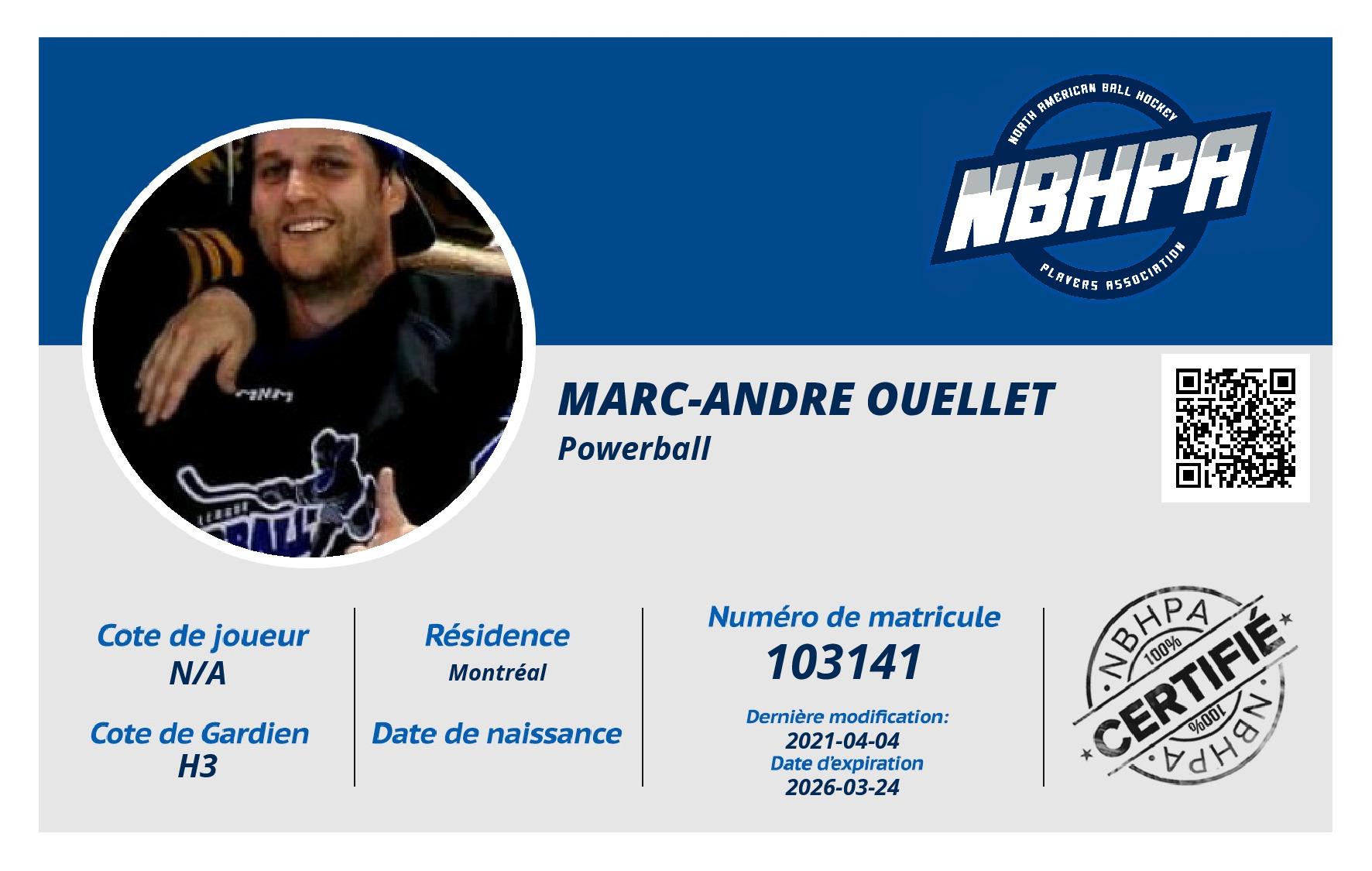Marc-Andre Ouellet