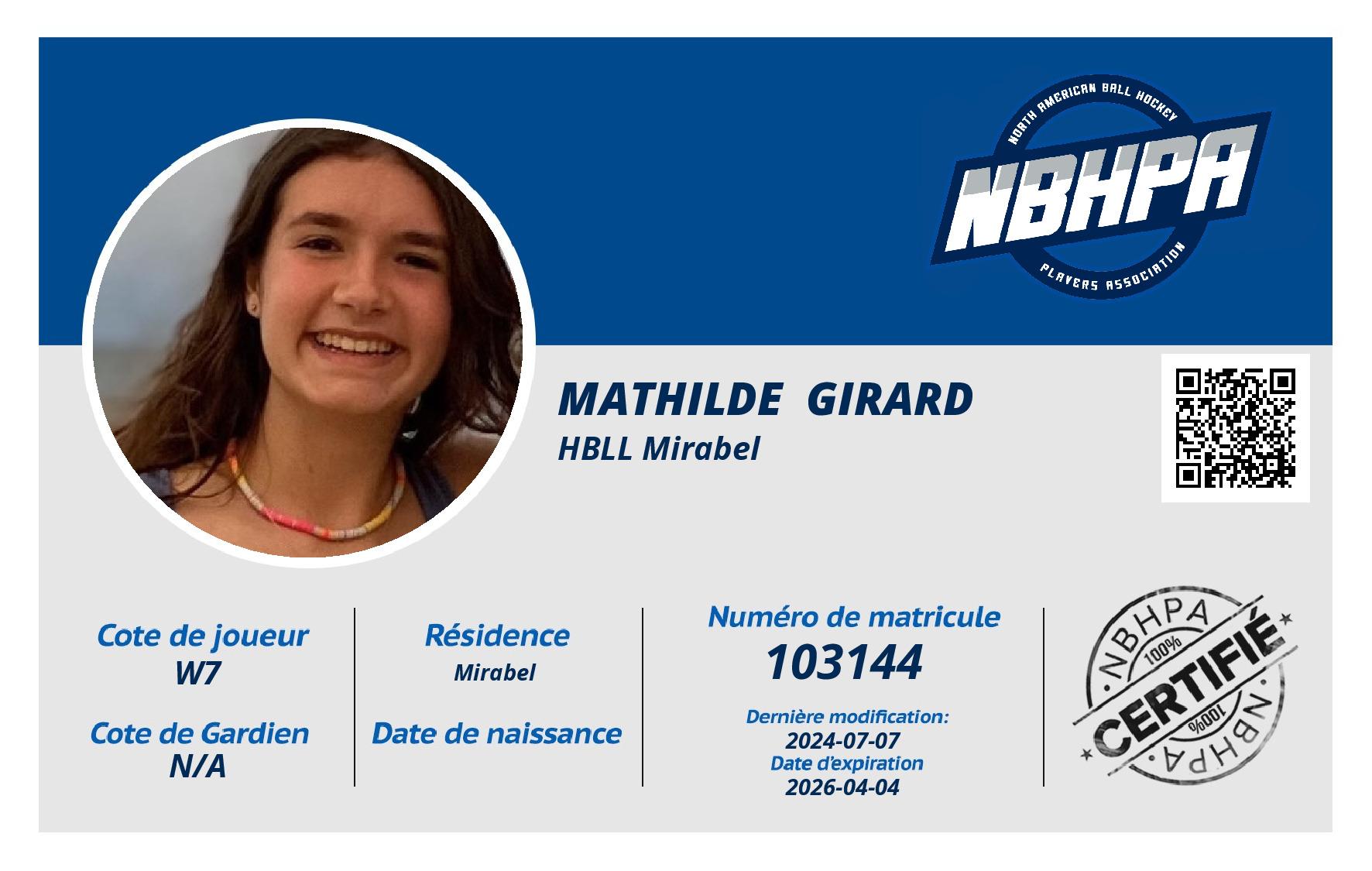 Mathilde  Girard