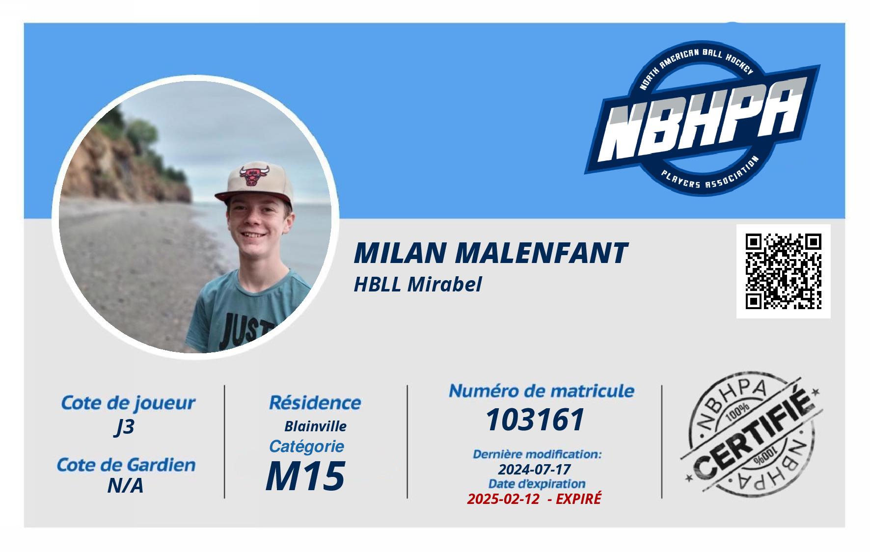 Milan Malenfant