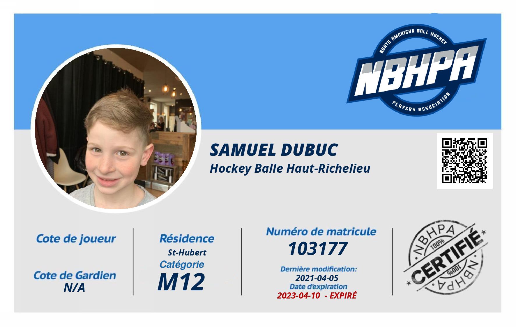 Samuel Dubuc