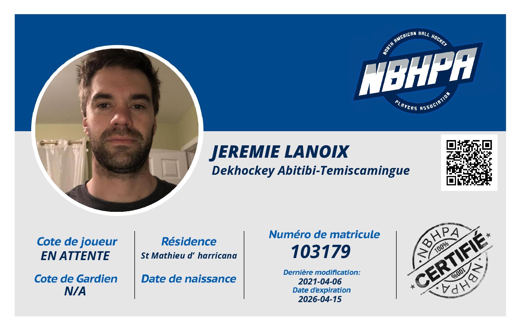 Jeremie Lanoix