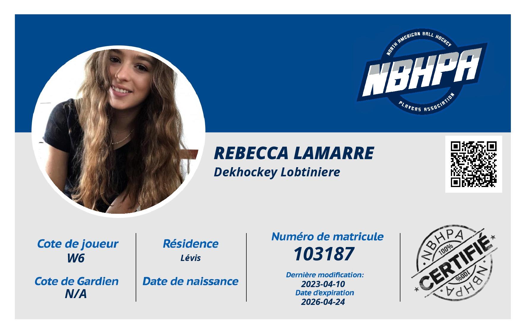 Rebecca Lamarre