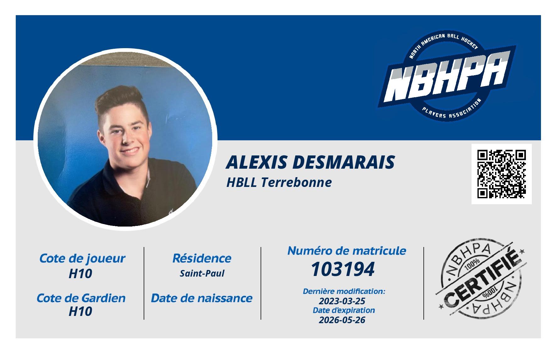Alexis Desmarais