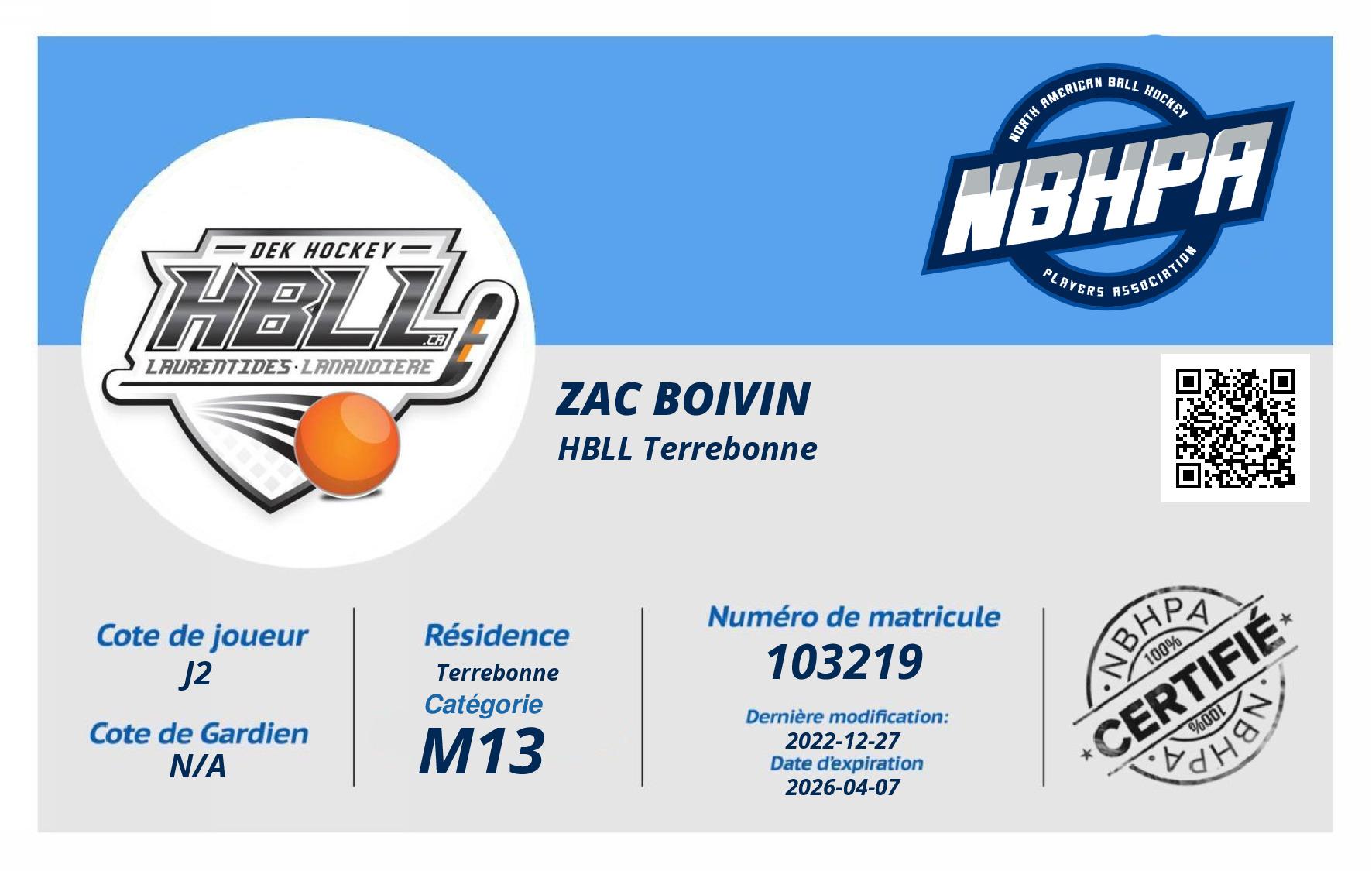 Zac Boivin