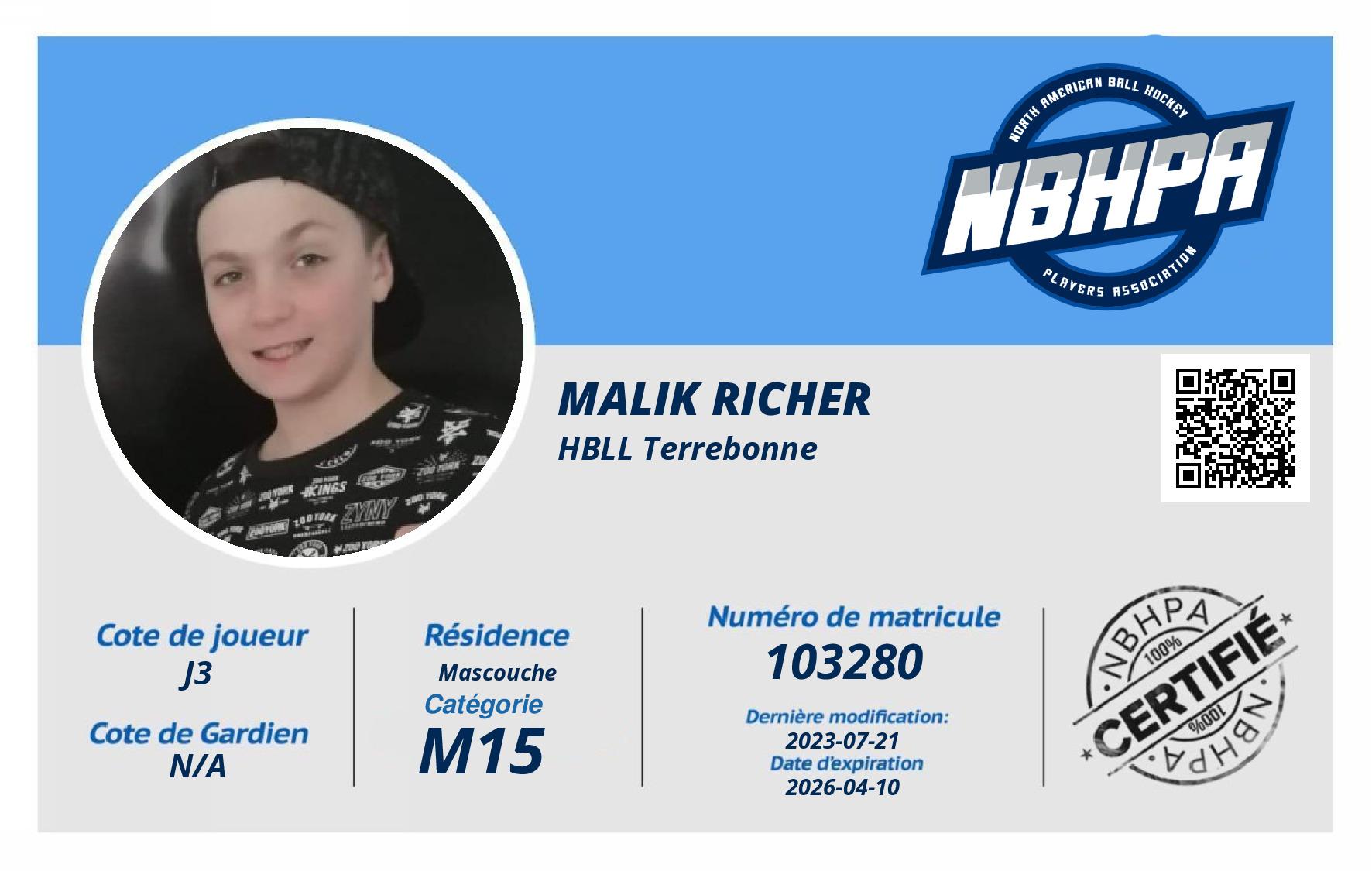 Malik Richer 