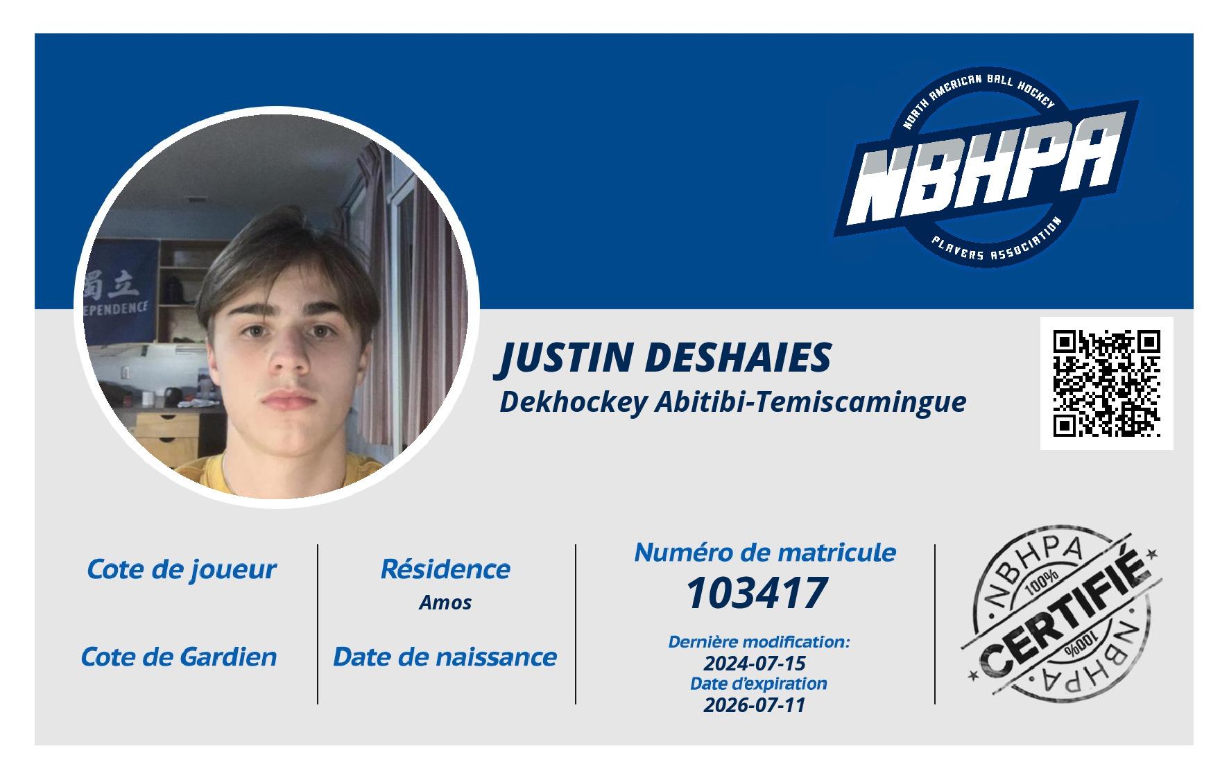 Justin Deshaies