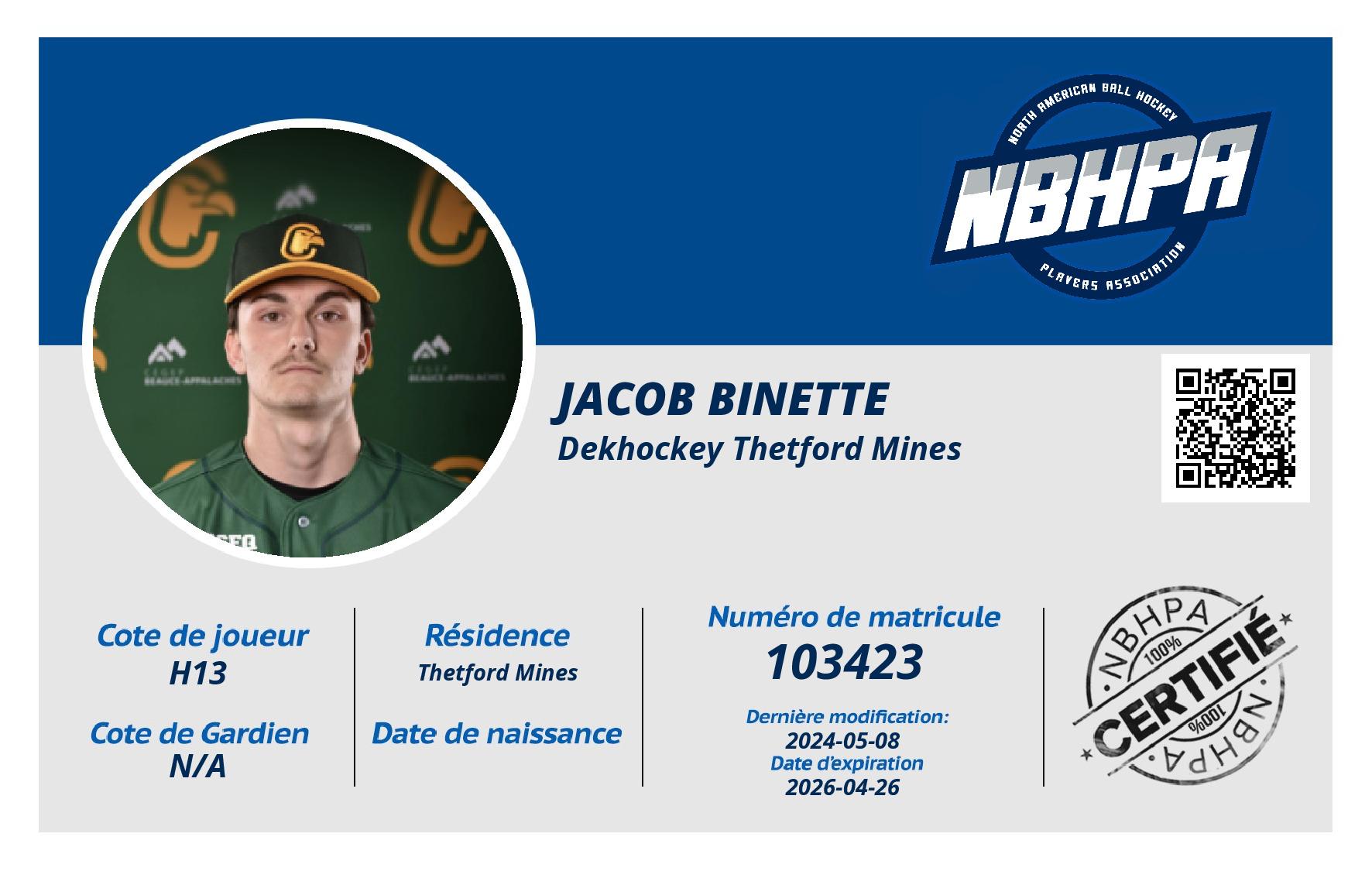 Jacob Binette