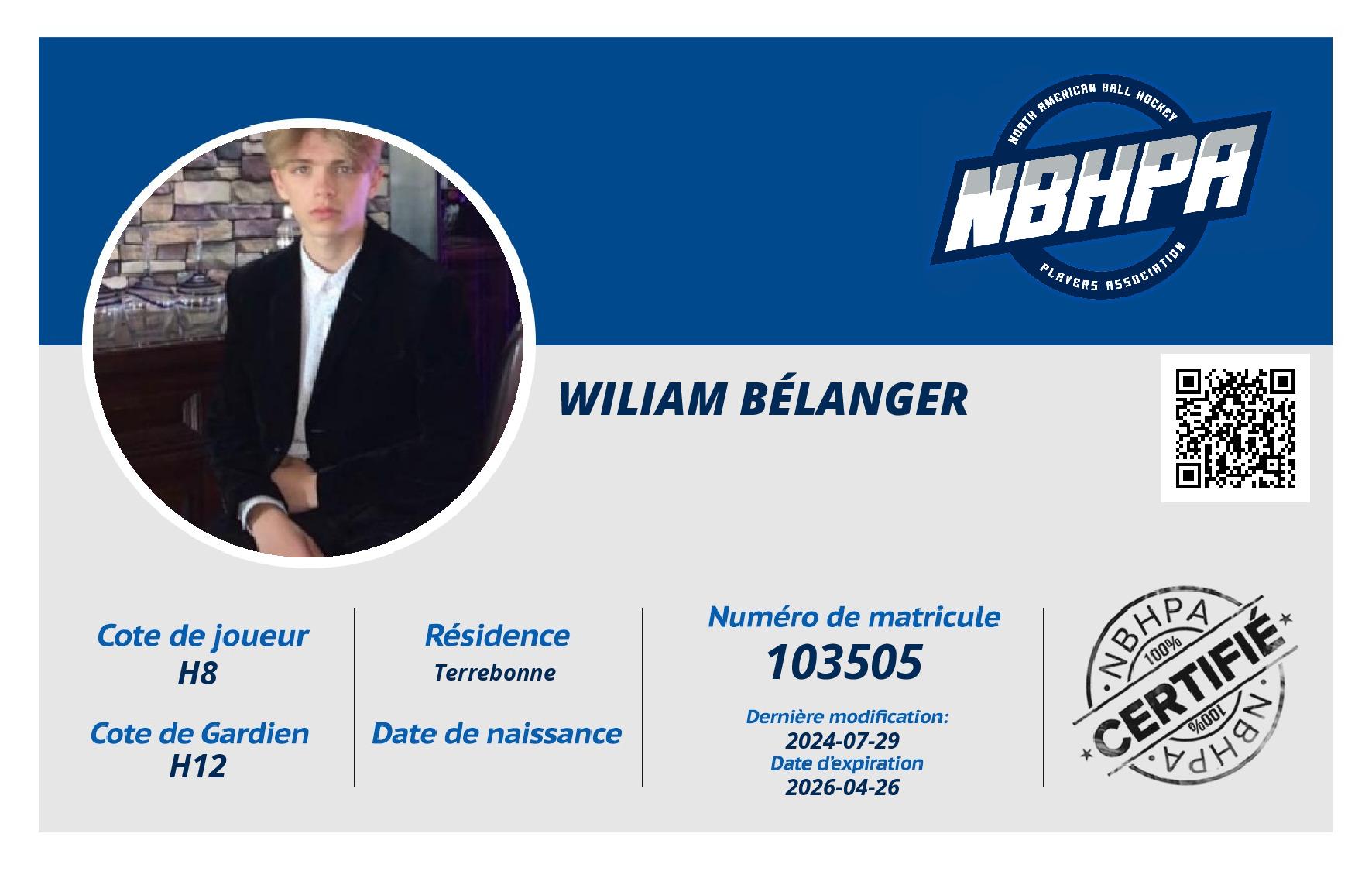Wiliam Bélanger
