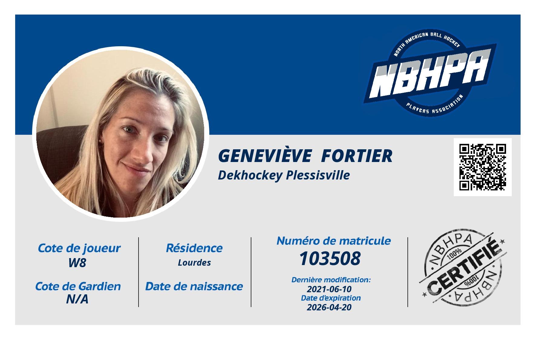 Geneviève  Fortier