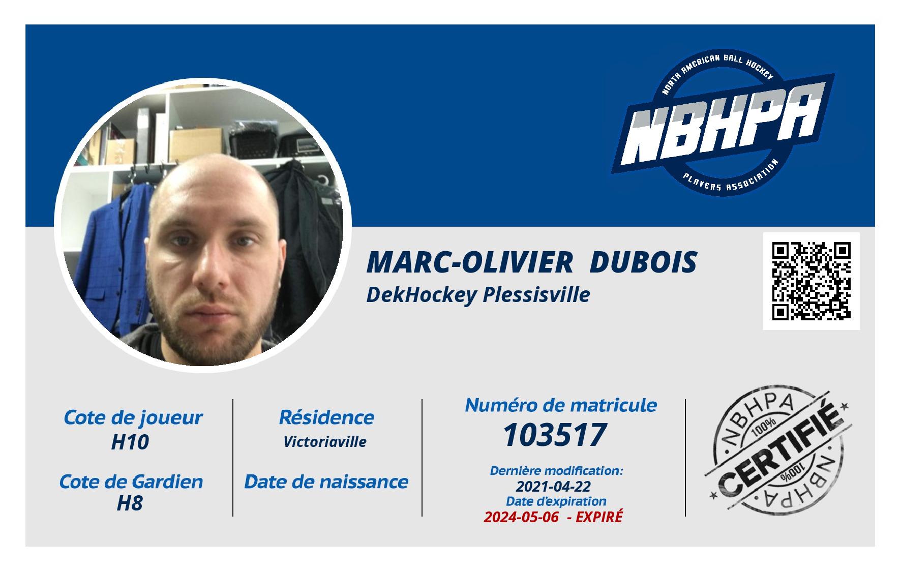 Marc-Olivier  Dubois