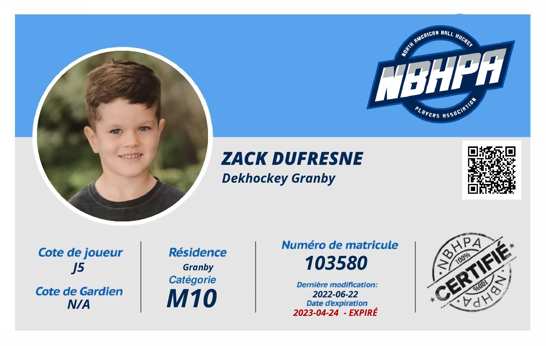 Zack Dufresne