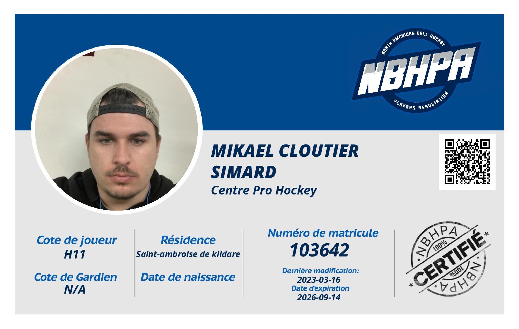 Mikael Cloutier simard