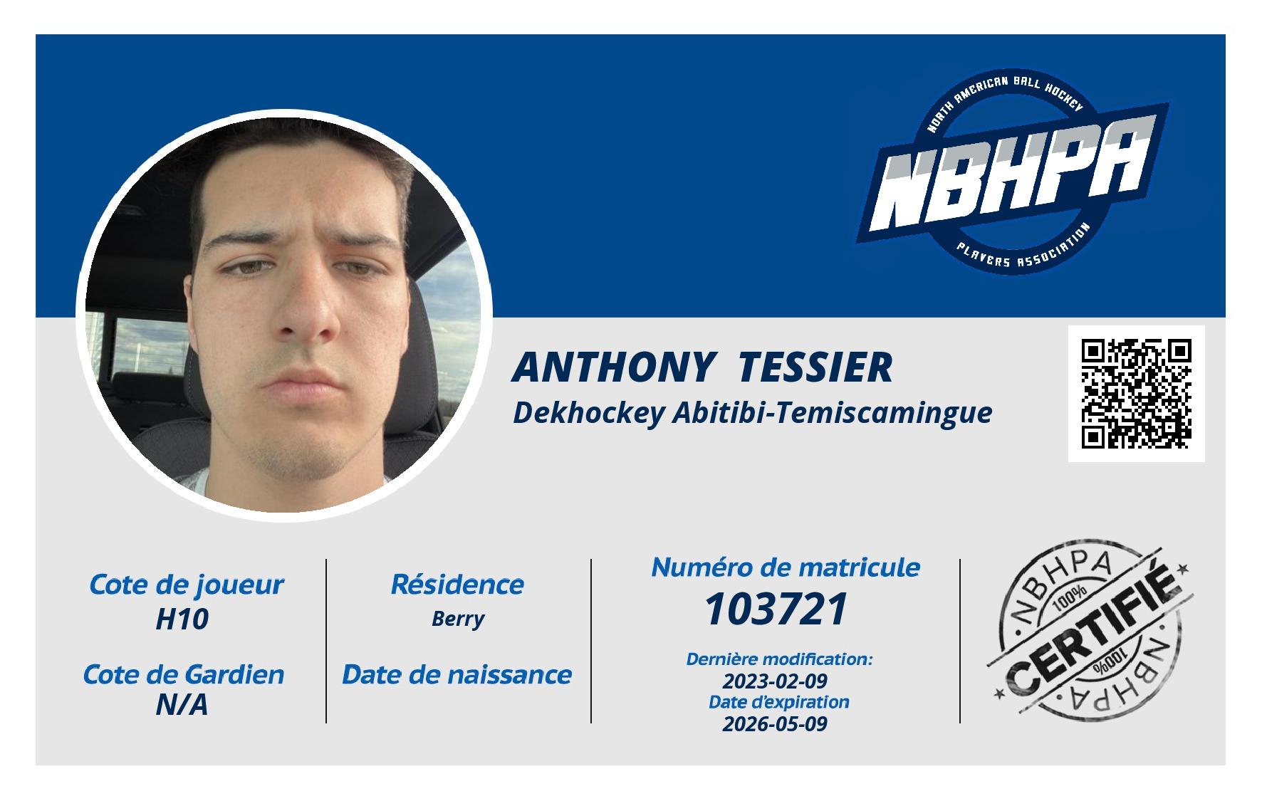 Anthony  Tessier
