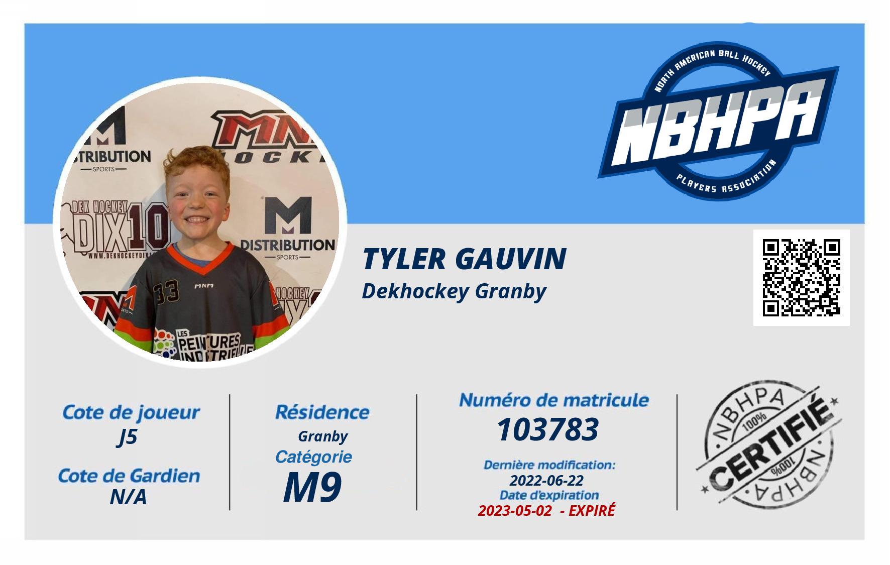 Tyler Gauvin