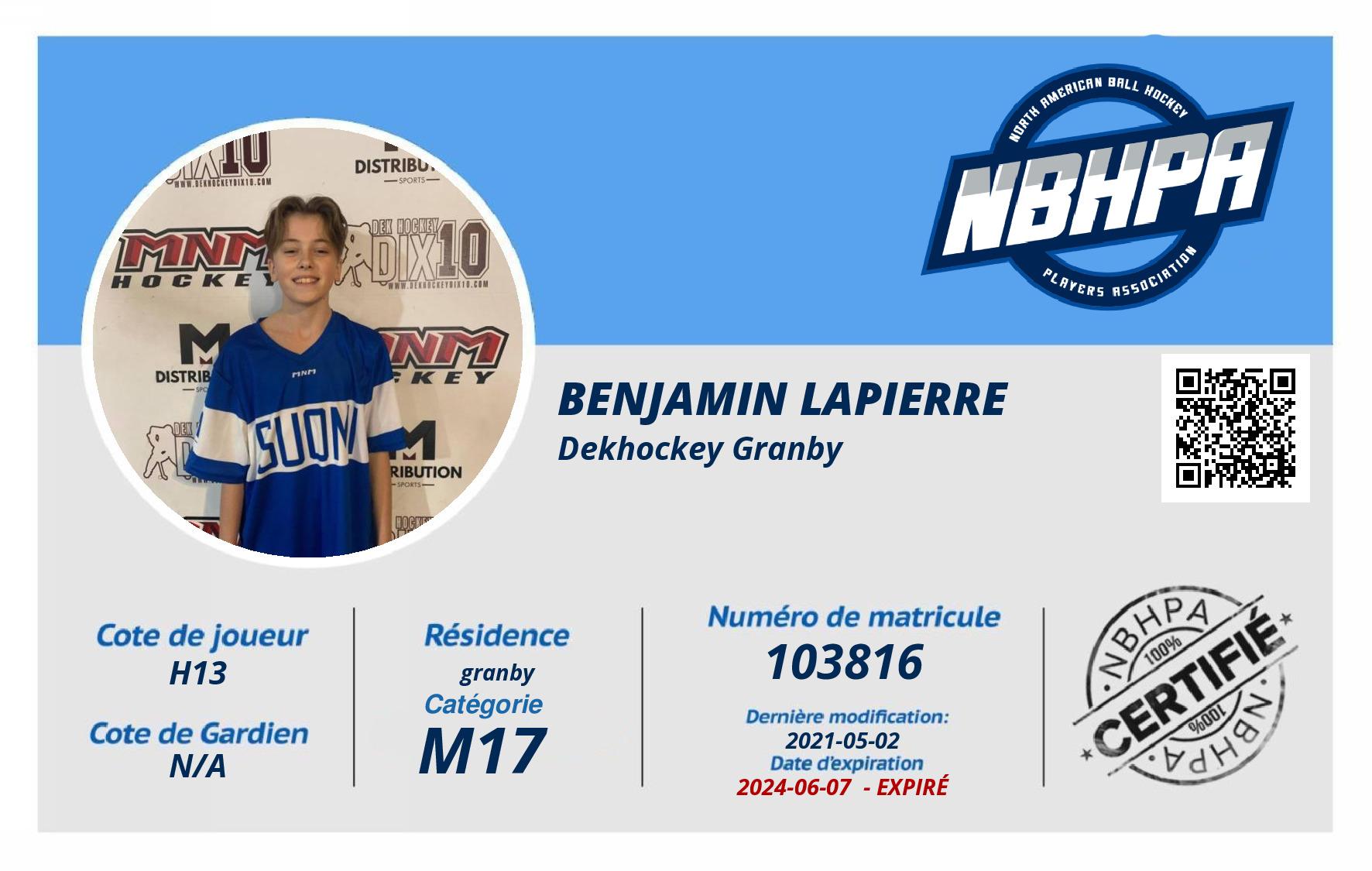 Benjamin Lapierre