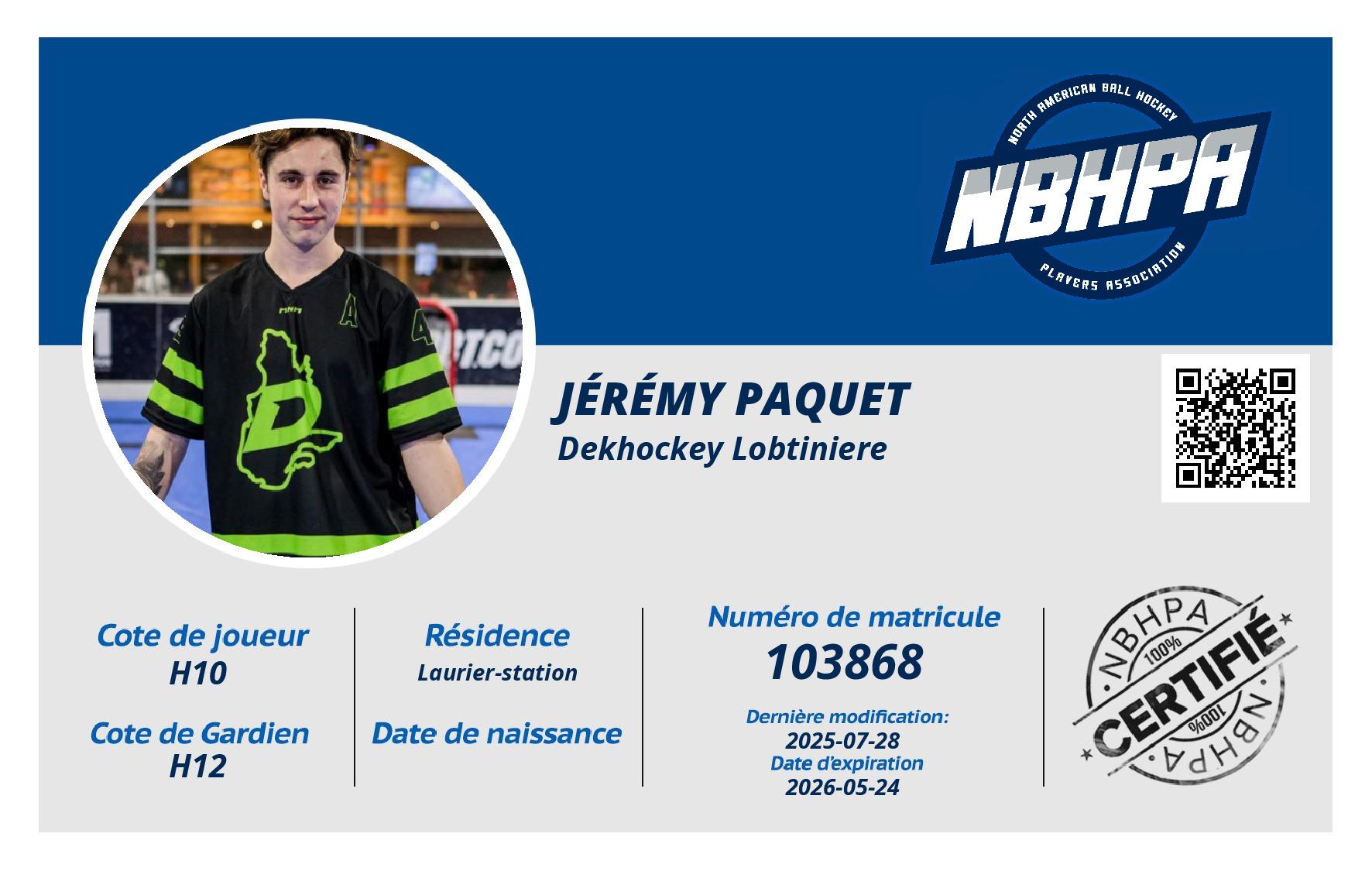 Jérémy Paquet
