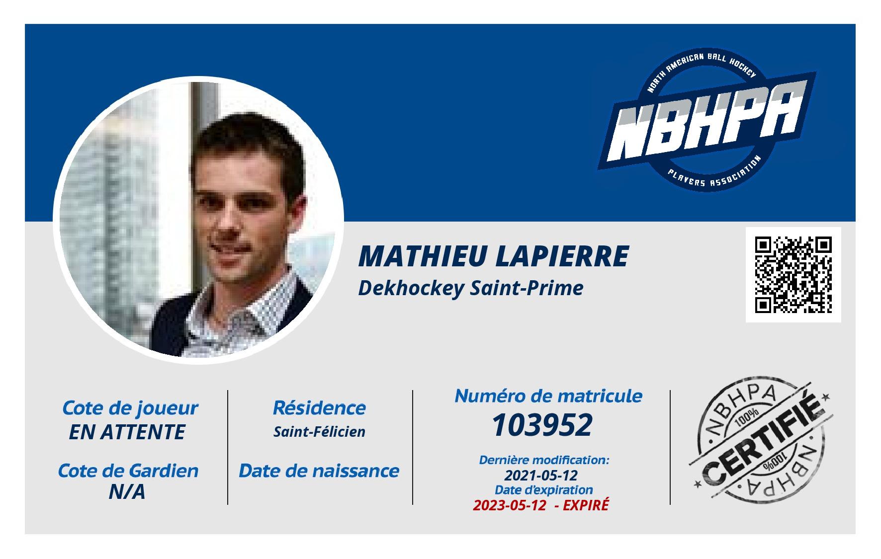 Mathieu Lapierre