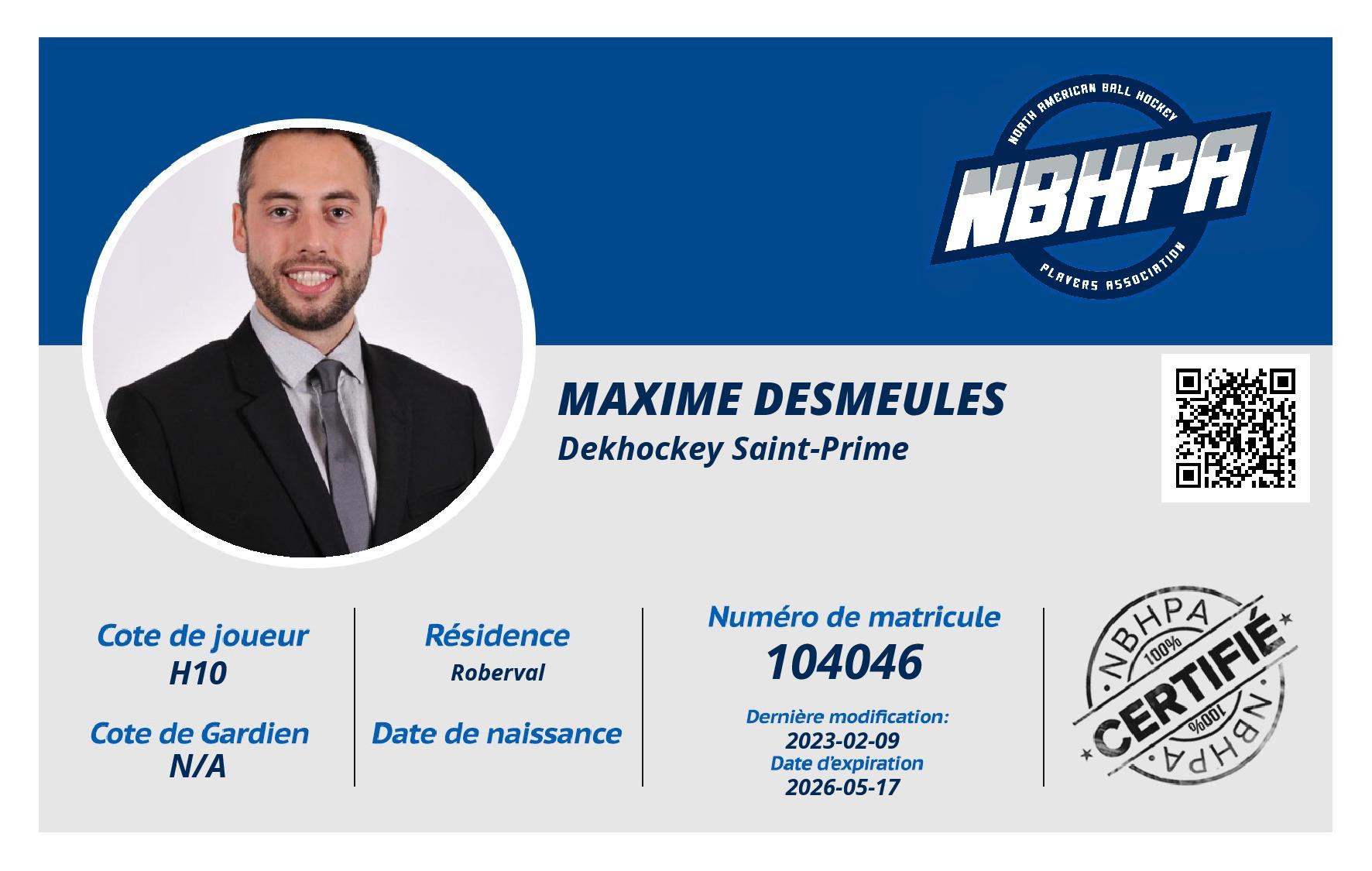 Maxime Desmeules