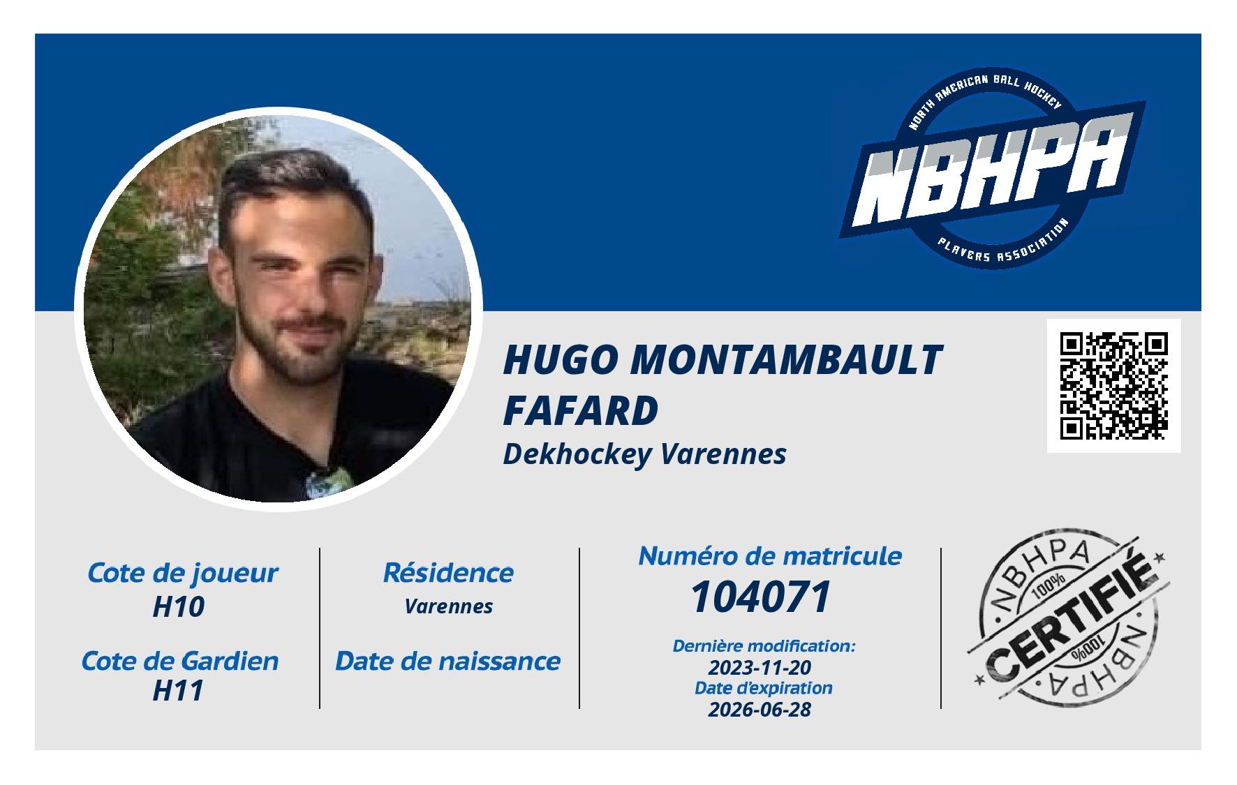 Hugo Montambault Fafard