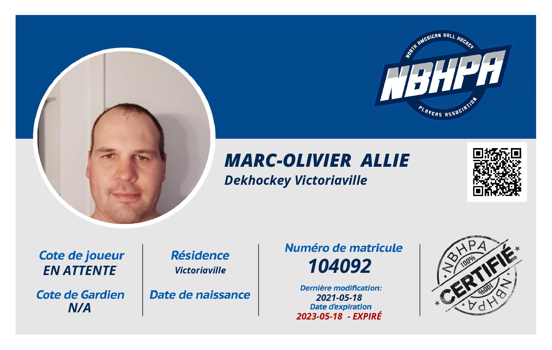 Marc-Olivier  Allie