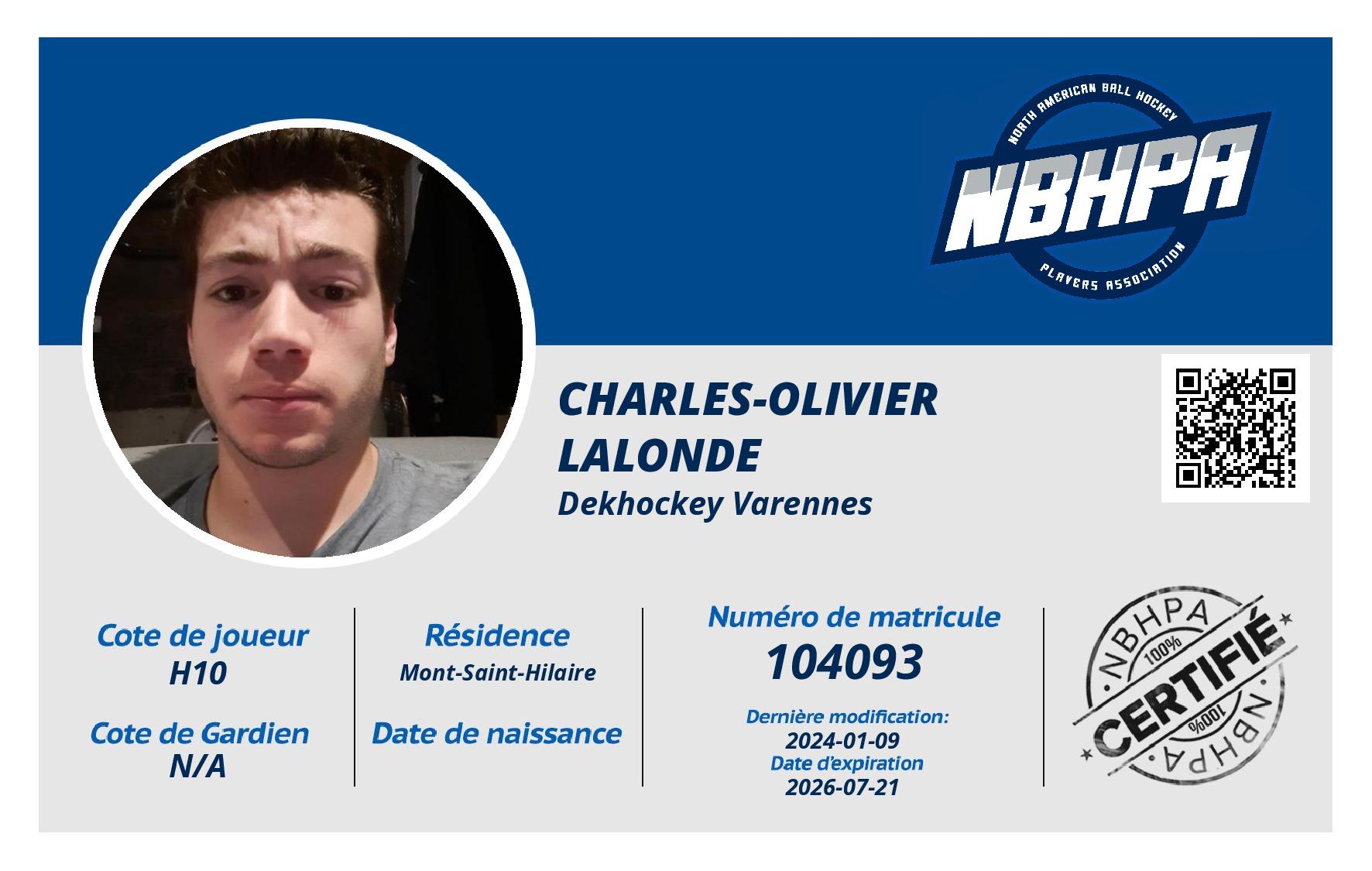 Charles-Olivier Lalonde