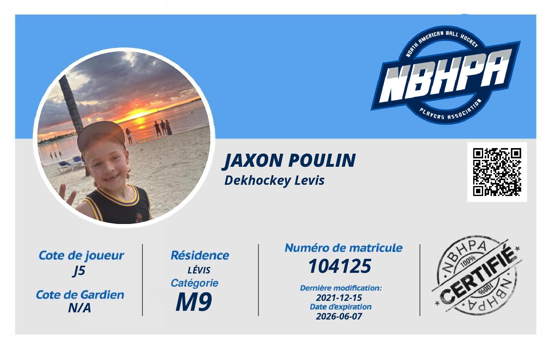 Jaxon Poulin