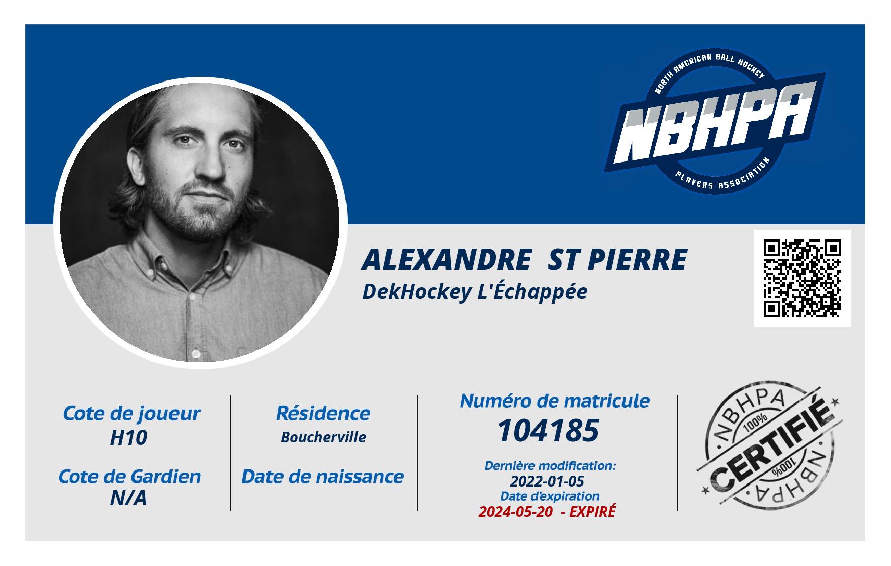 Alexandre  St Pierre 