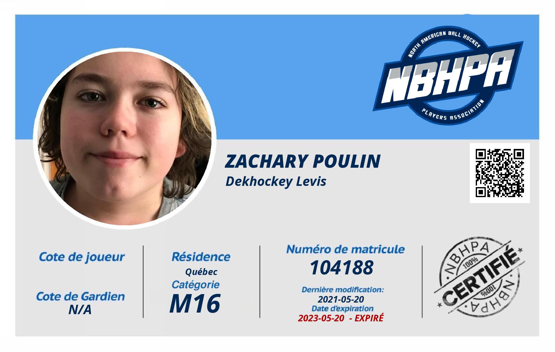 Zachary Poulin