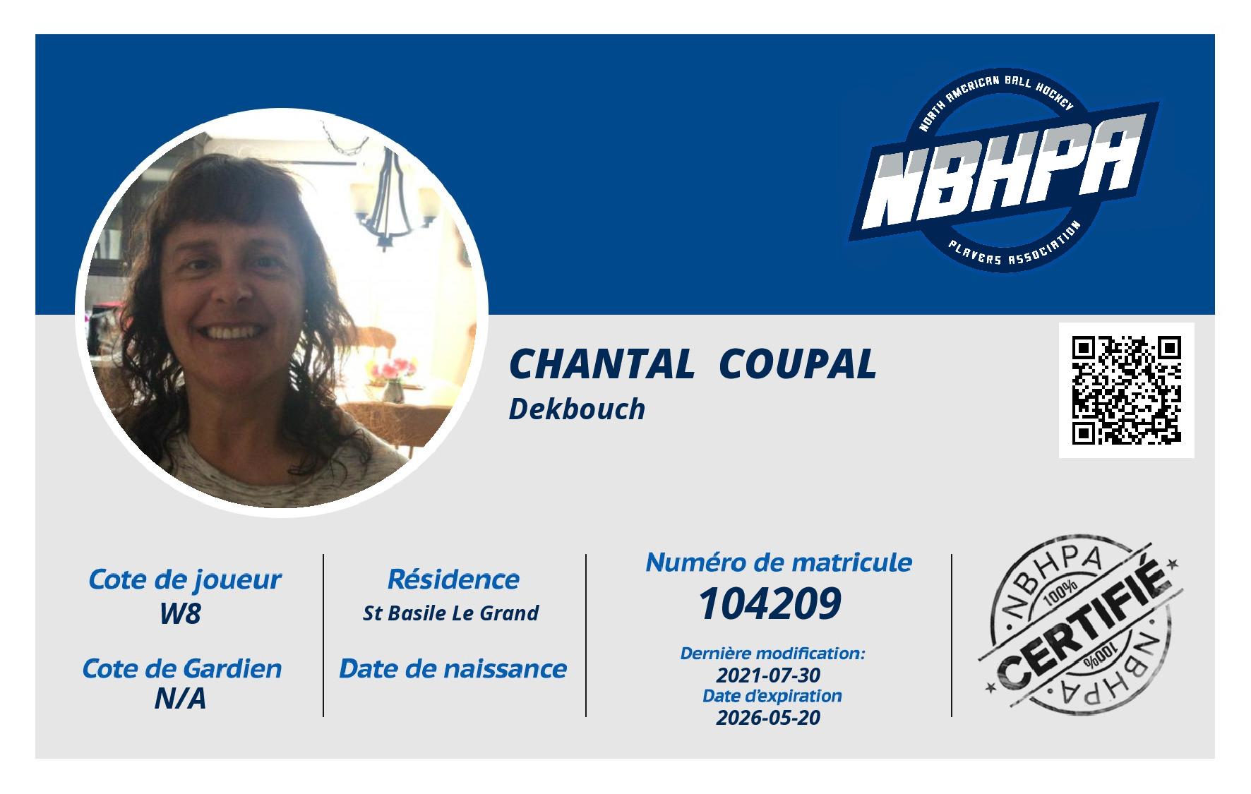 Chantal  Coupal