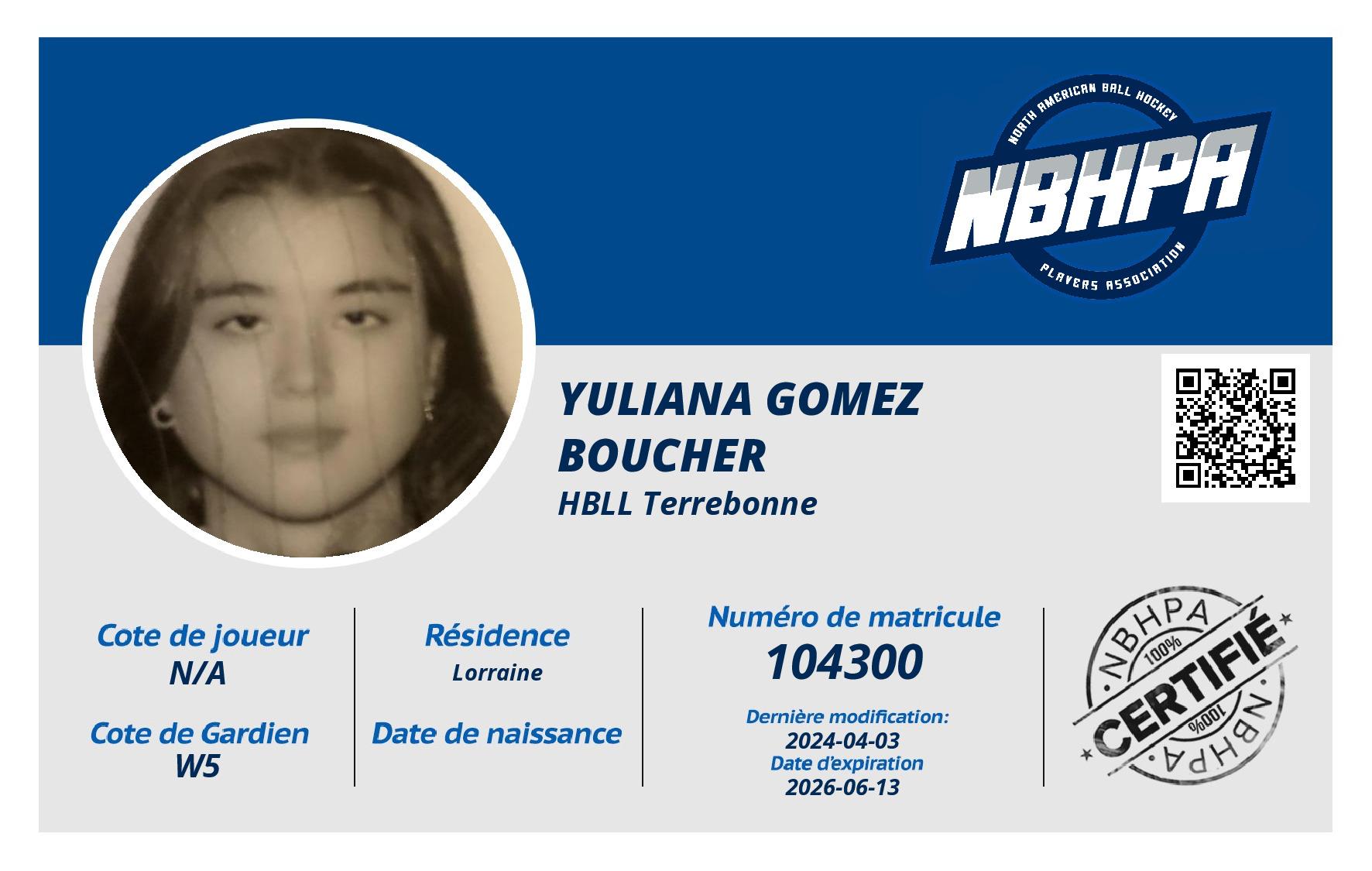 Yuliana Gomez Boucher