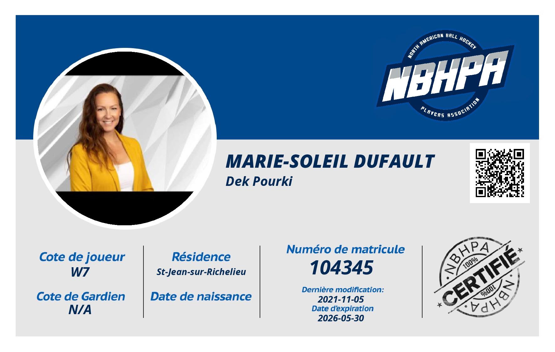 Marie-Soleil Dufault