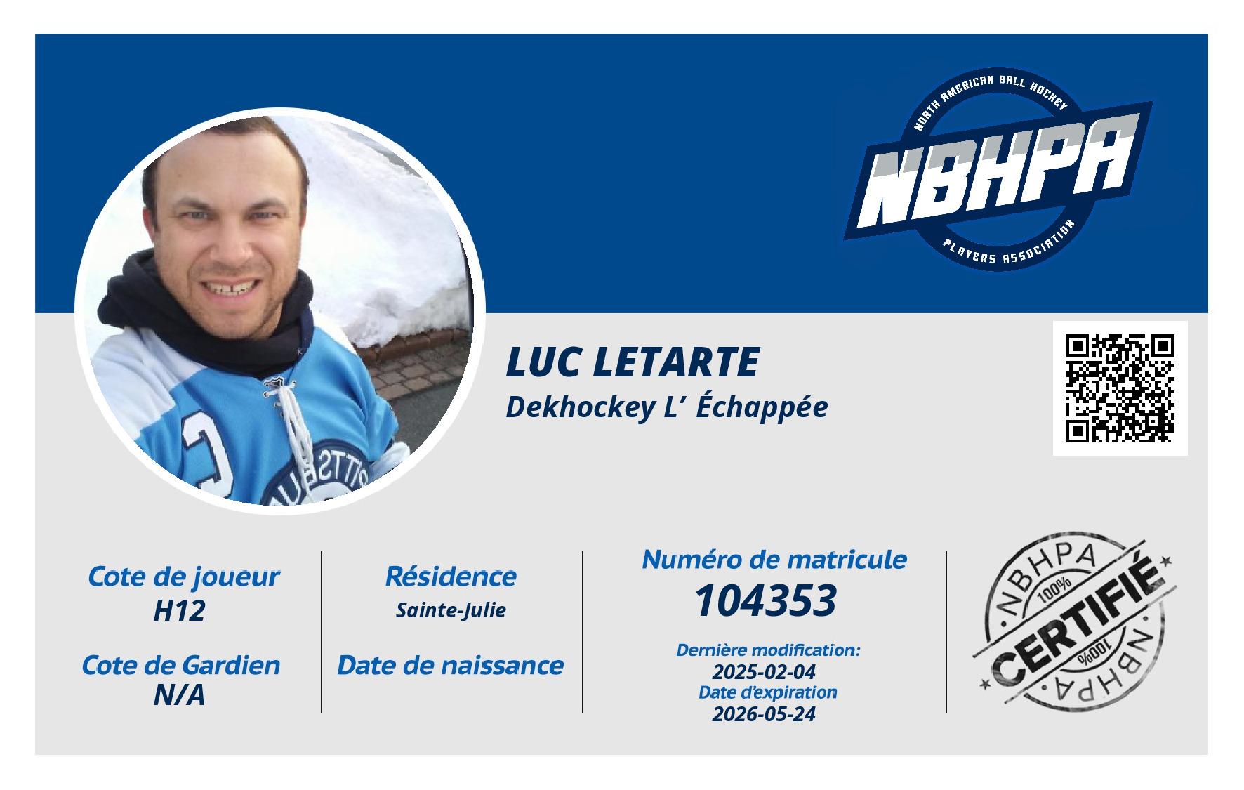 Luc Letarte