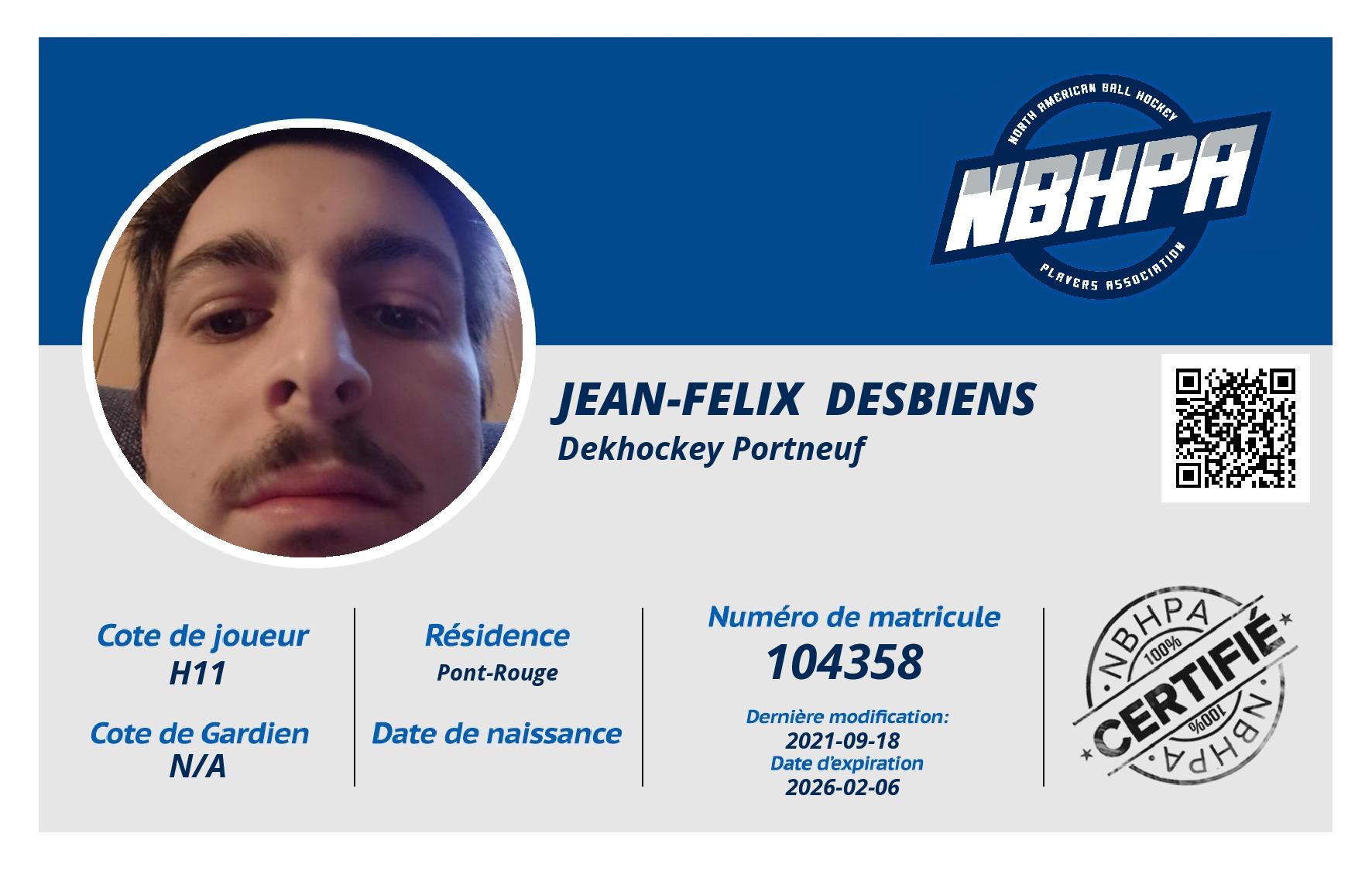 Jean-Felix  Desbiens 