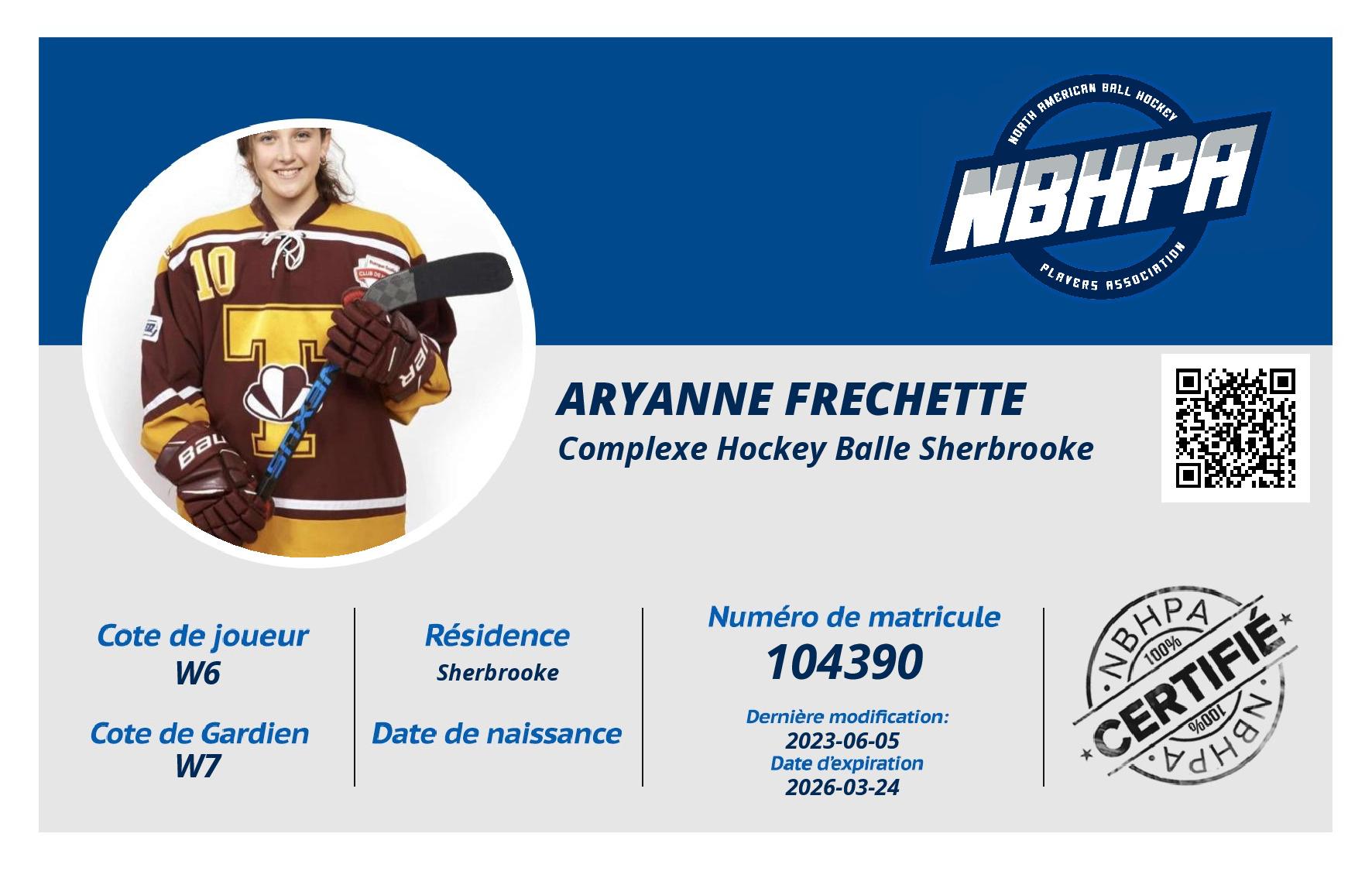 Aryanne Frechette