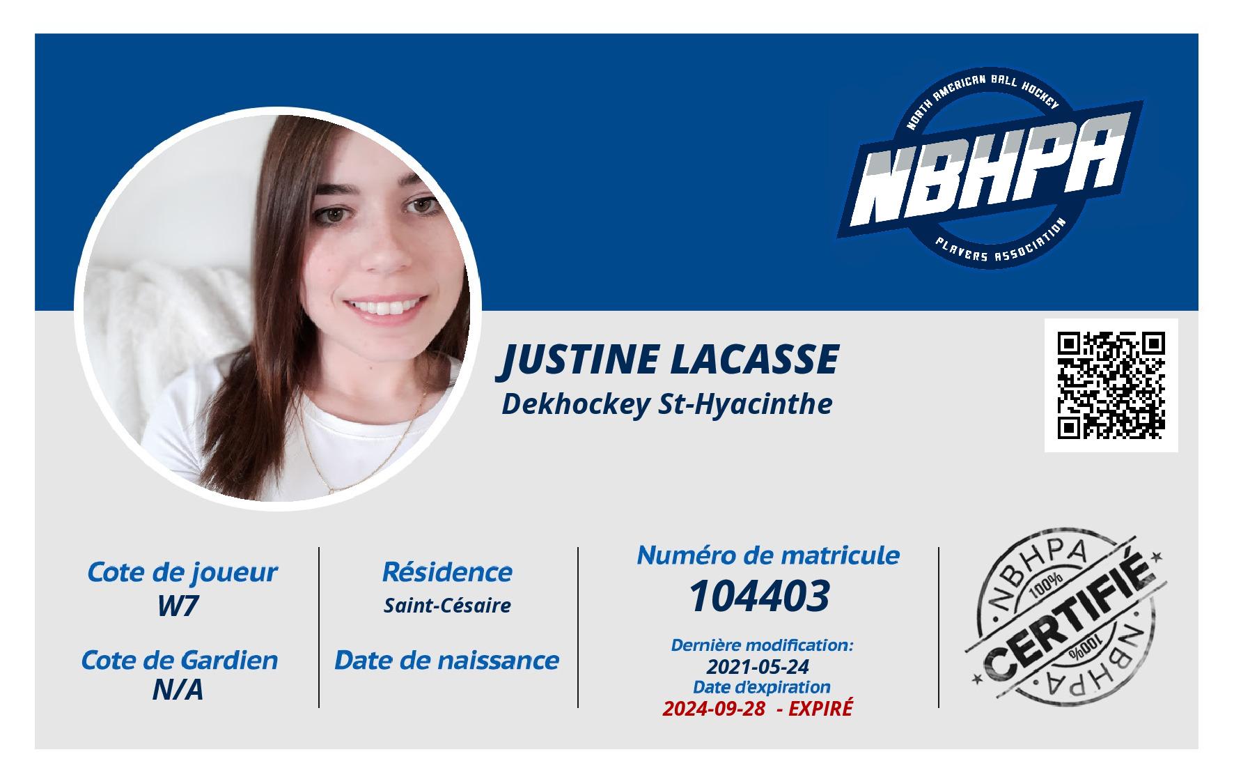 Justine Lacasse